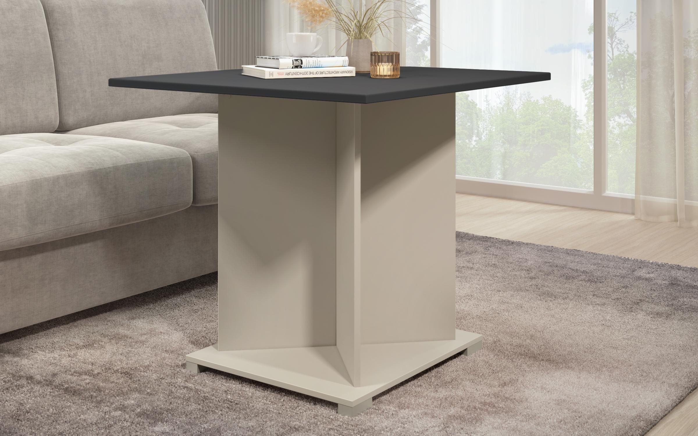 Masuta de cafea Aurea XL + MDF, nisipiu mat + antracit  1