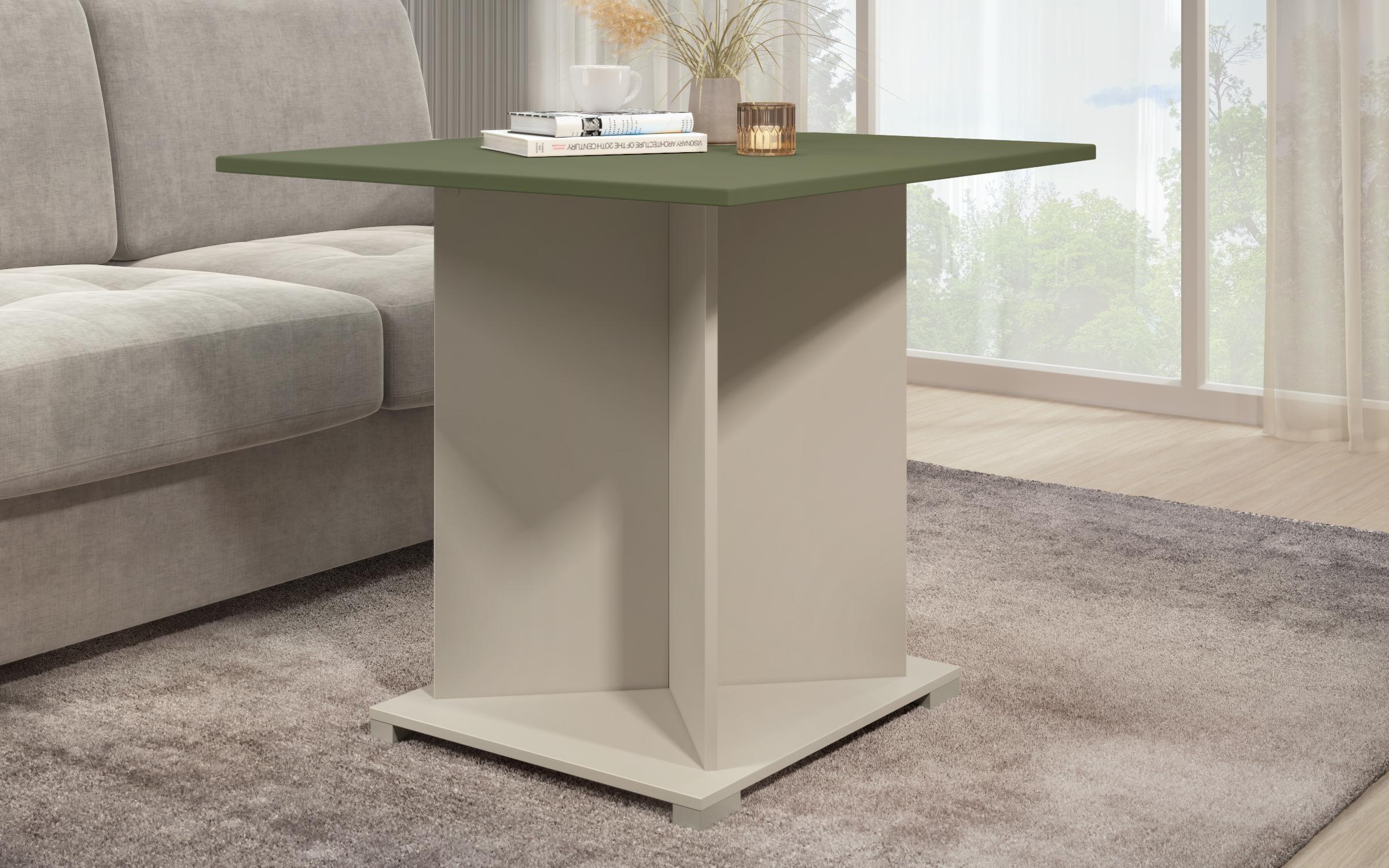 Masuta de cafea Aurea XL + MDF, nisipiu mat + maslina  1