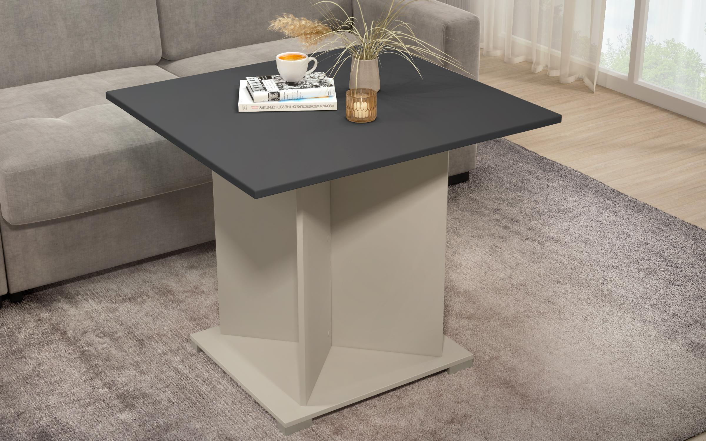 Masuta de cafea Aurea XL + MDF, nisipiu mat + antracit  2