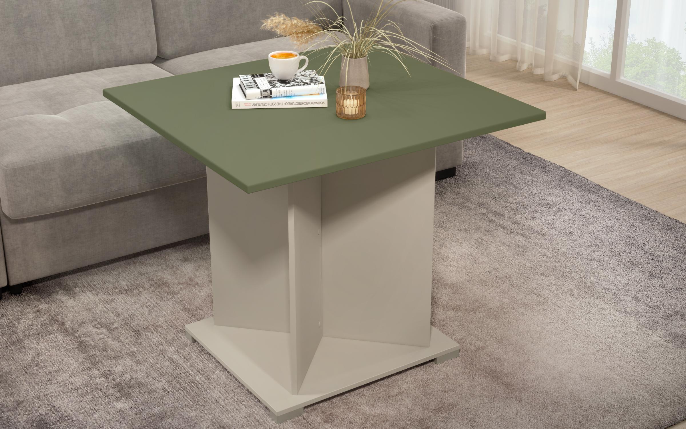 Masuta de cafea Aurea XL + MDF, nisipiu mat + maslina  2