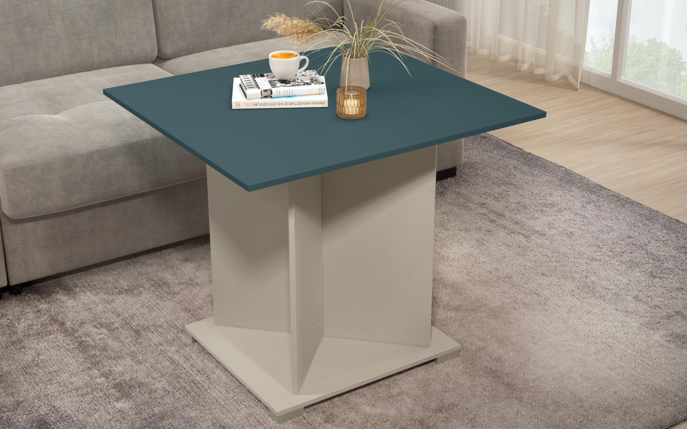 Masuta de cafea Aurea XL, nisipiu mat + petrol  2