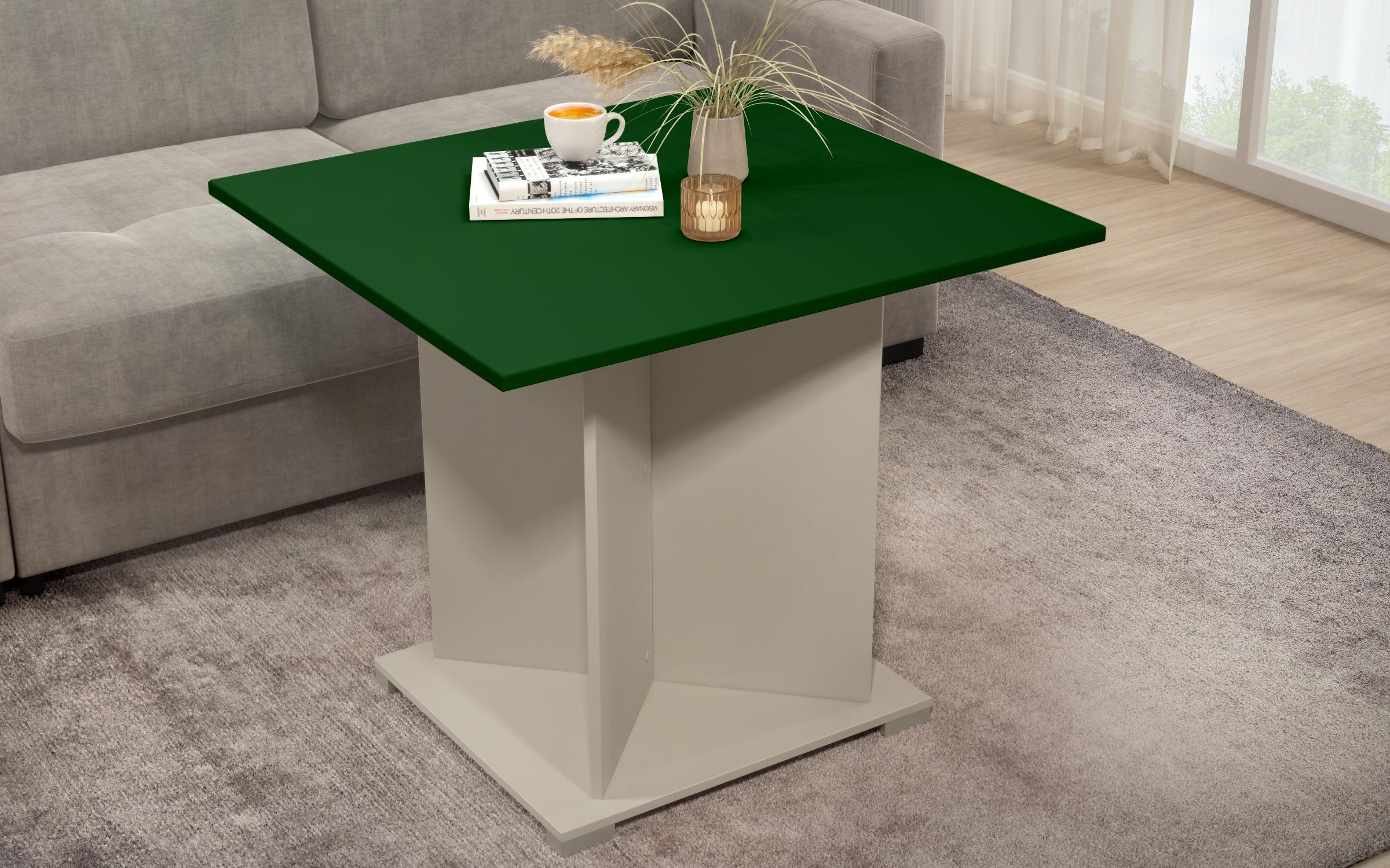 Masuta de cafea Aurea XL + MDF, nisipiu mat + verde  2