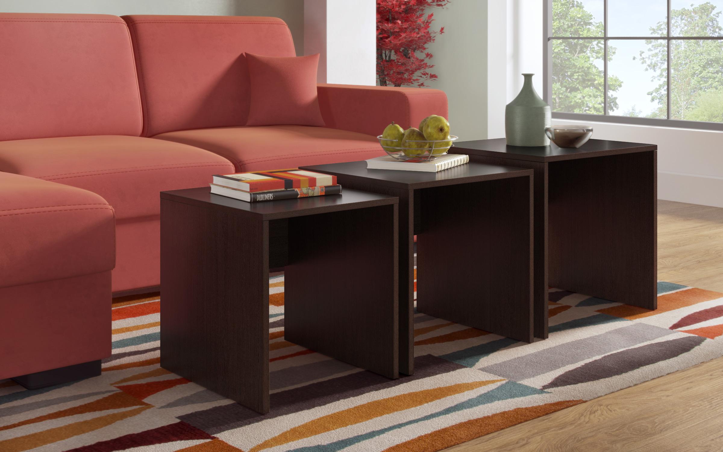 Masute de cafea Selena 3 in 1, wenge  1