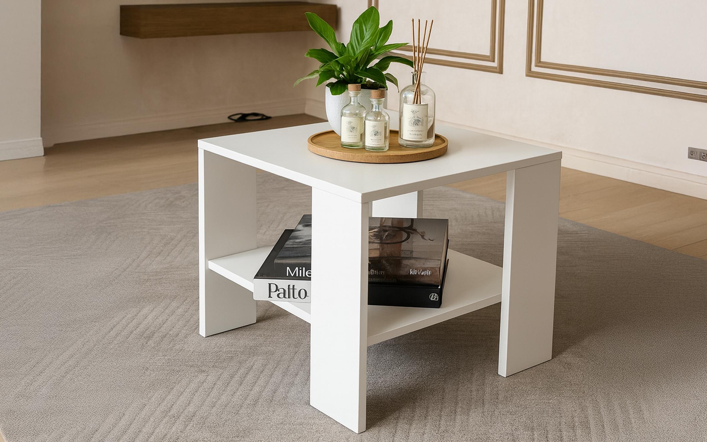 Masuta de cafea Senera, alb  1