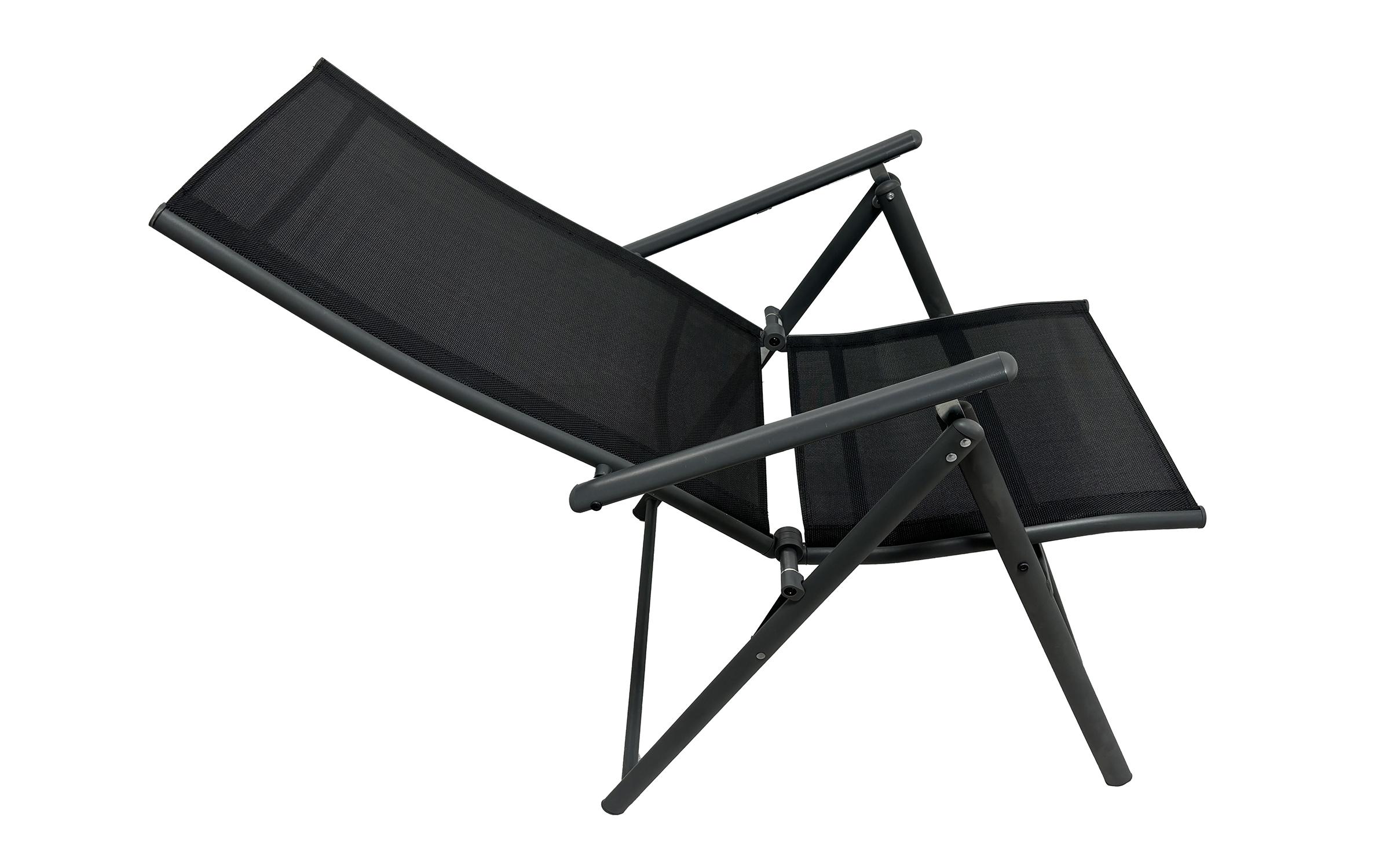 Scaun de gradina /pliabil/ Tendo, negru  6