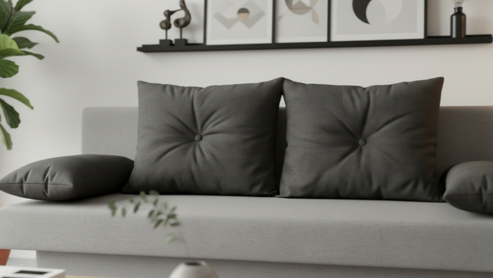 Canapea extensibila Victorio, gri + gri inchis  2