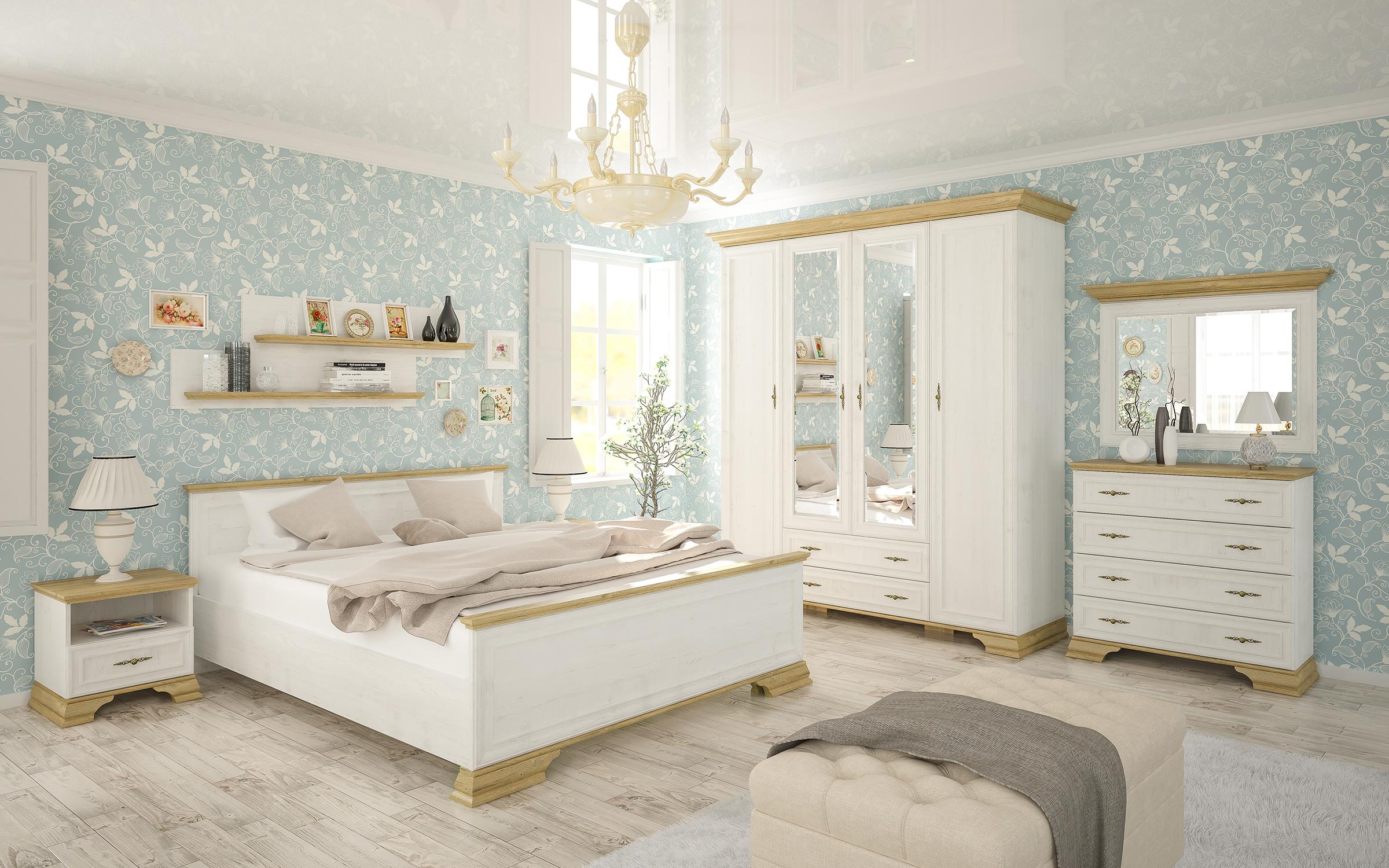 Comoda Alexa, pin andersen + stejar auriu  2