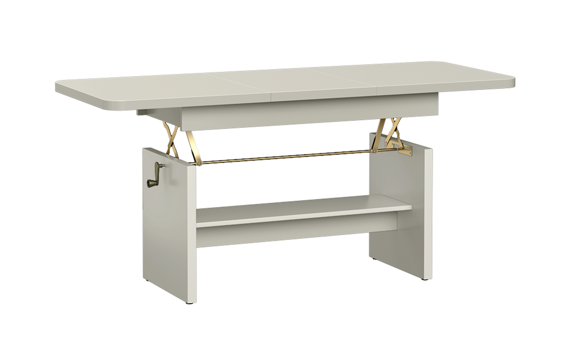 Masuta de cafea extensibila cu mecanism de ridicare Keily, casmir  4