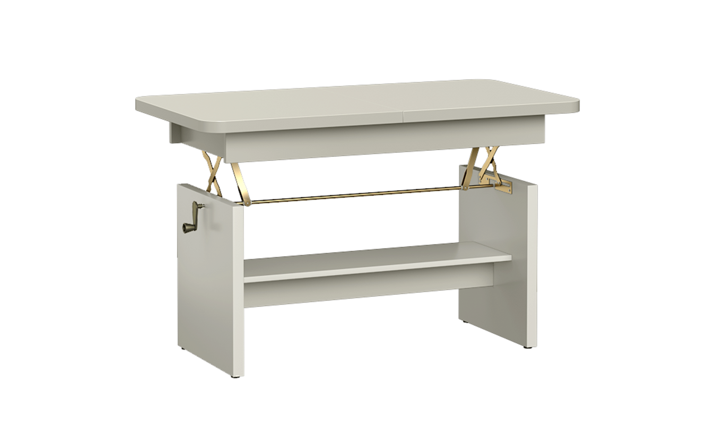 Masuta de cafea extensibila cu mecanism de ridicare Keily, casmir  3