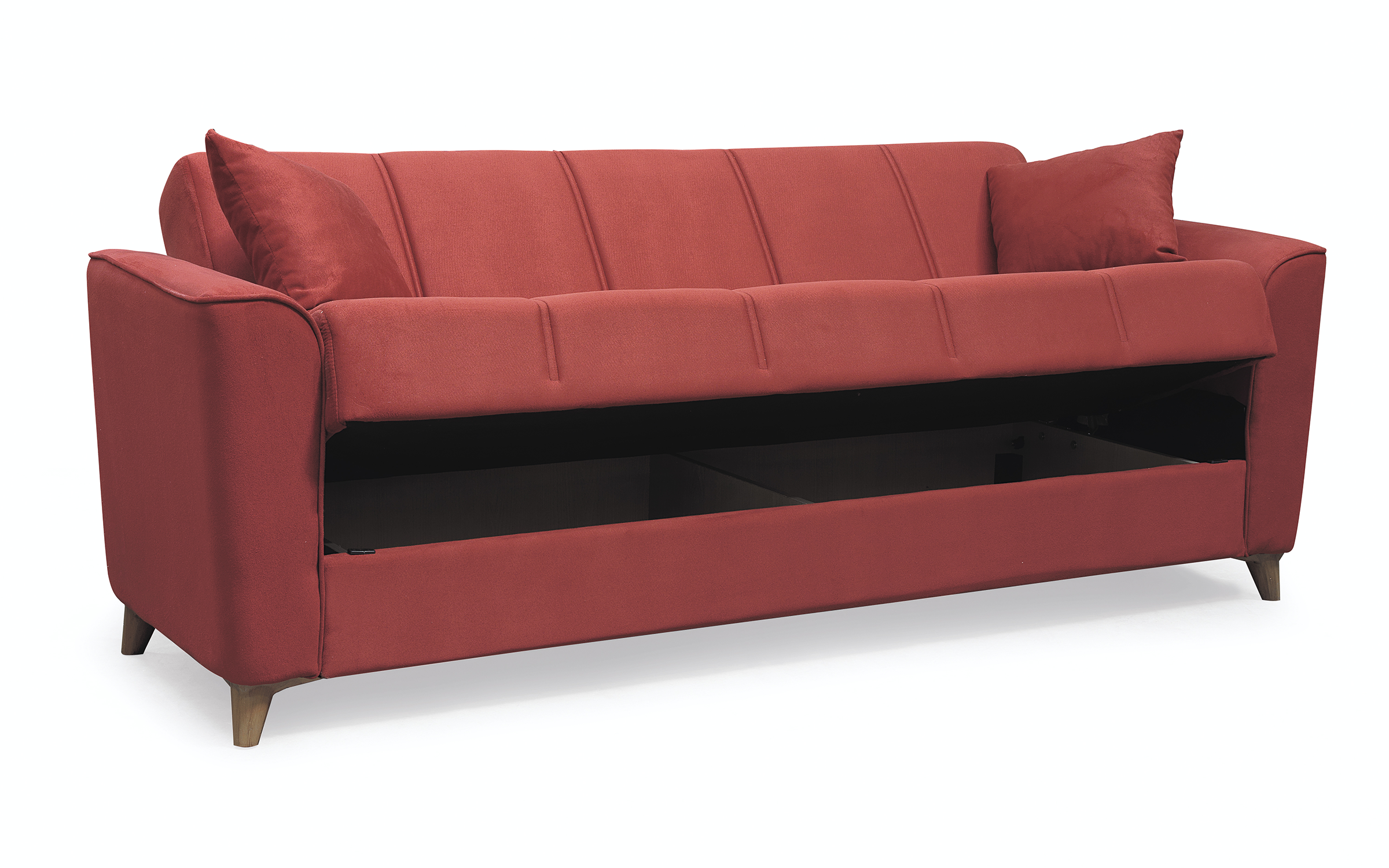 Canapea extensibila click- clack Aremis, rosu  4