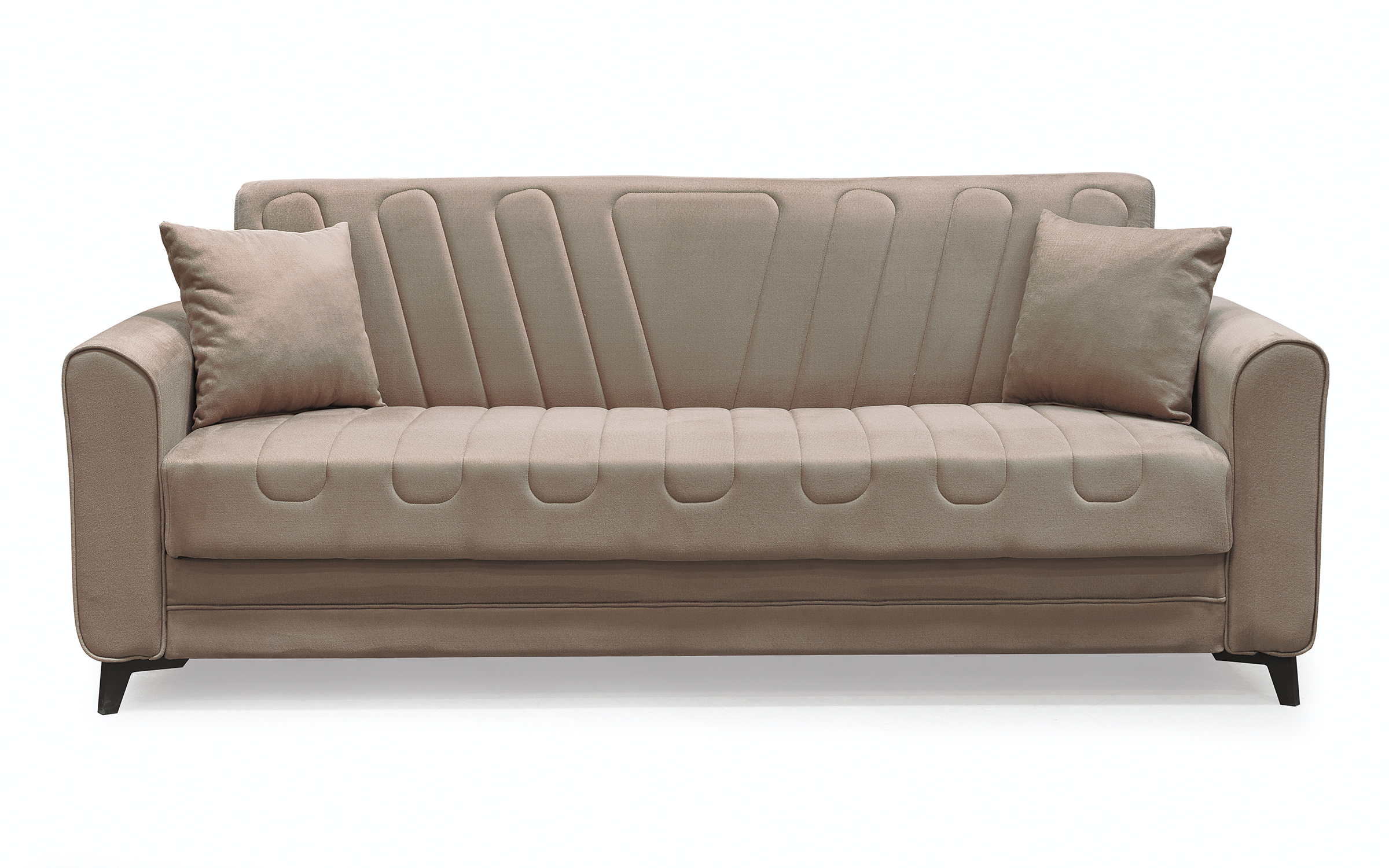 Canapea extensibila click- clack Minos, maro  3