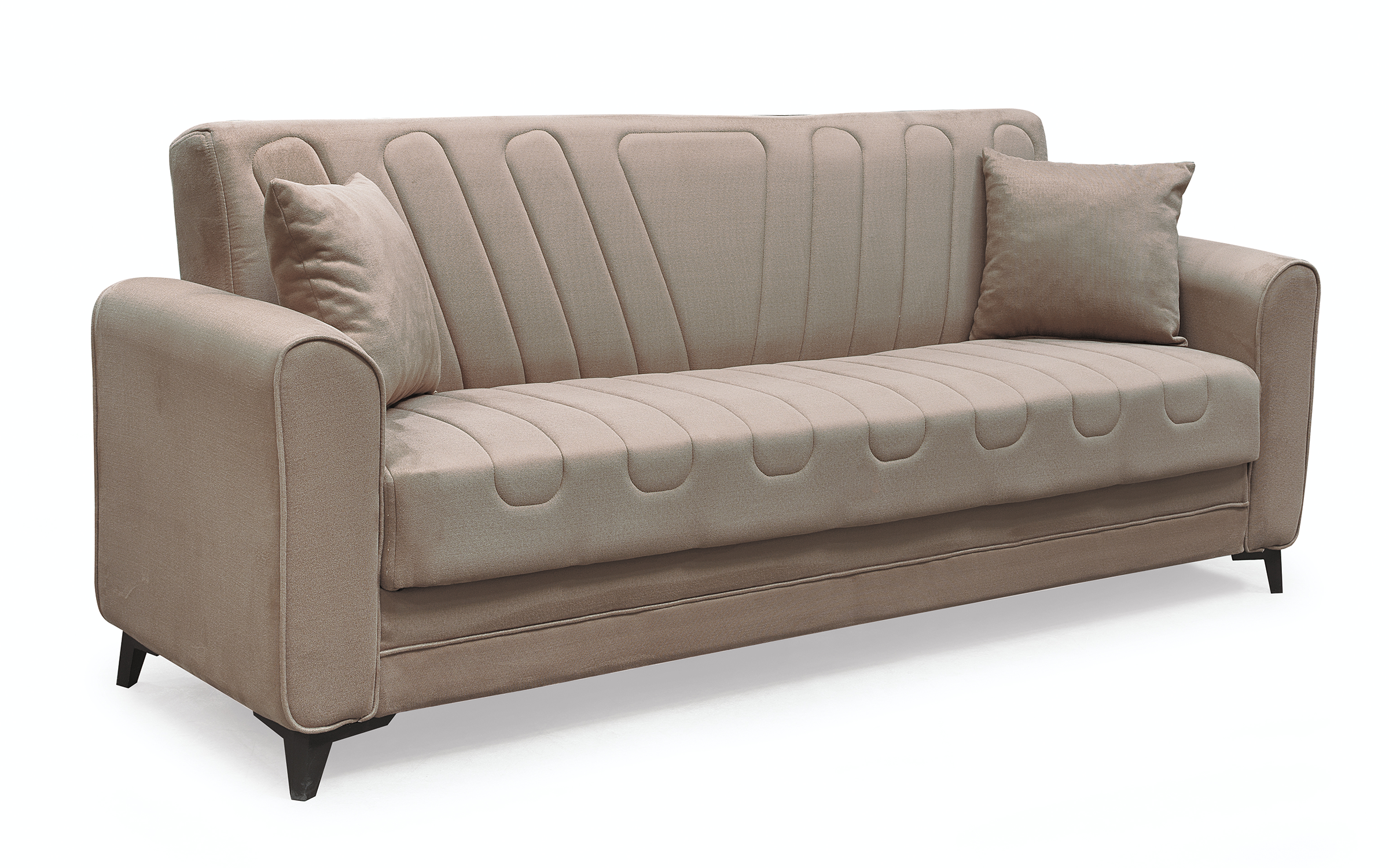 Canapea extensibila click- clack Minos, maro  2