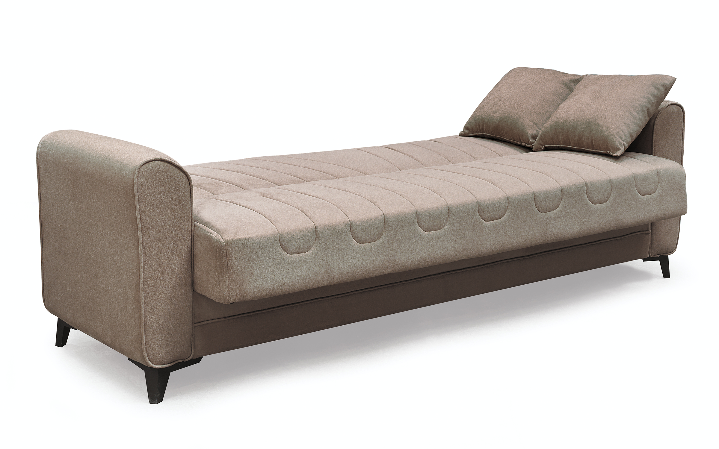 Canapea extensibila click- clack Minos, maro  5