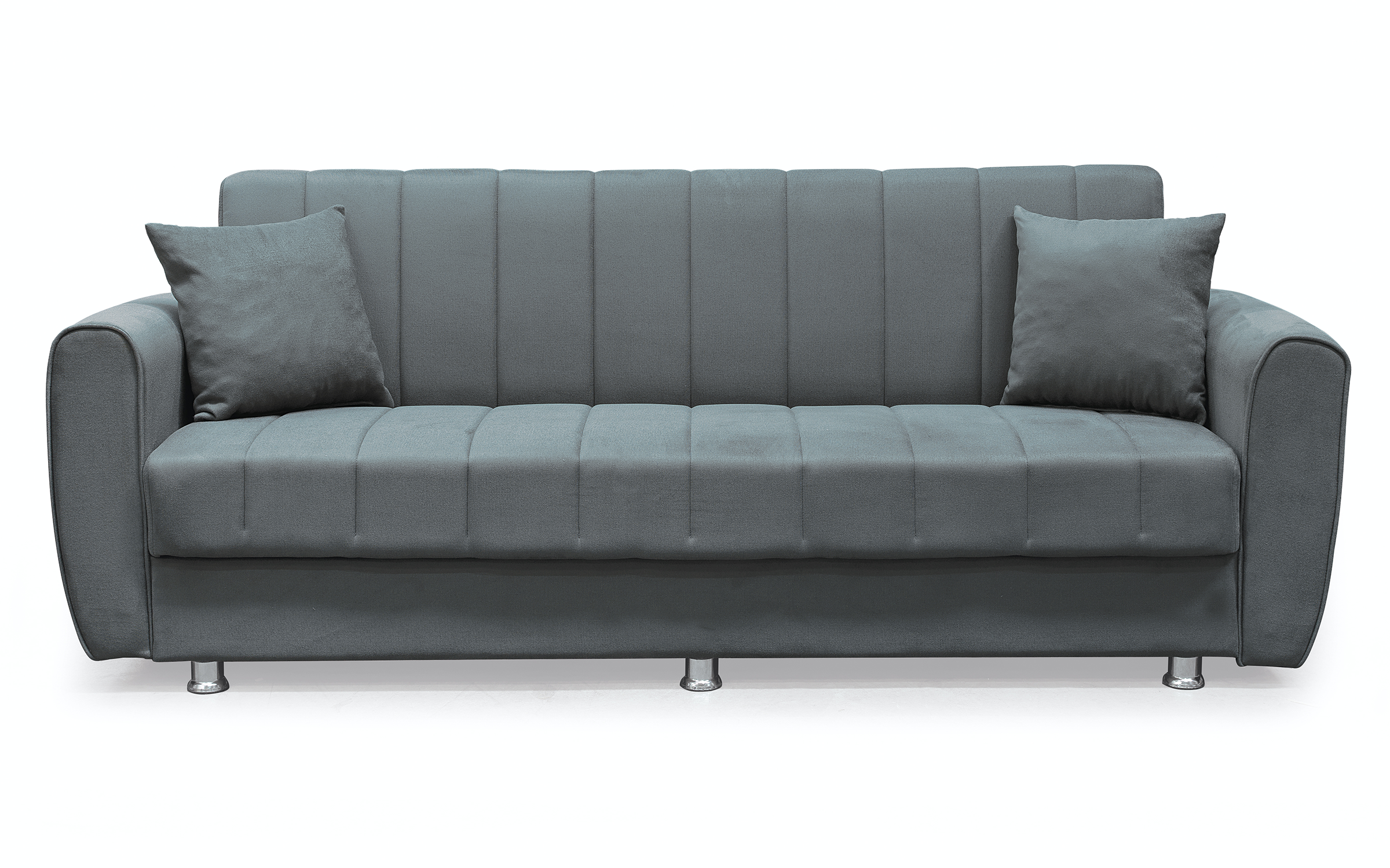 Canapea extensibila click- clack Koris, gri  3