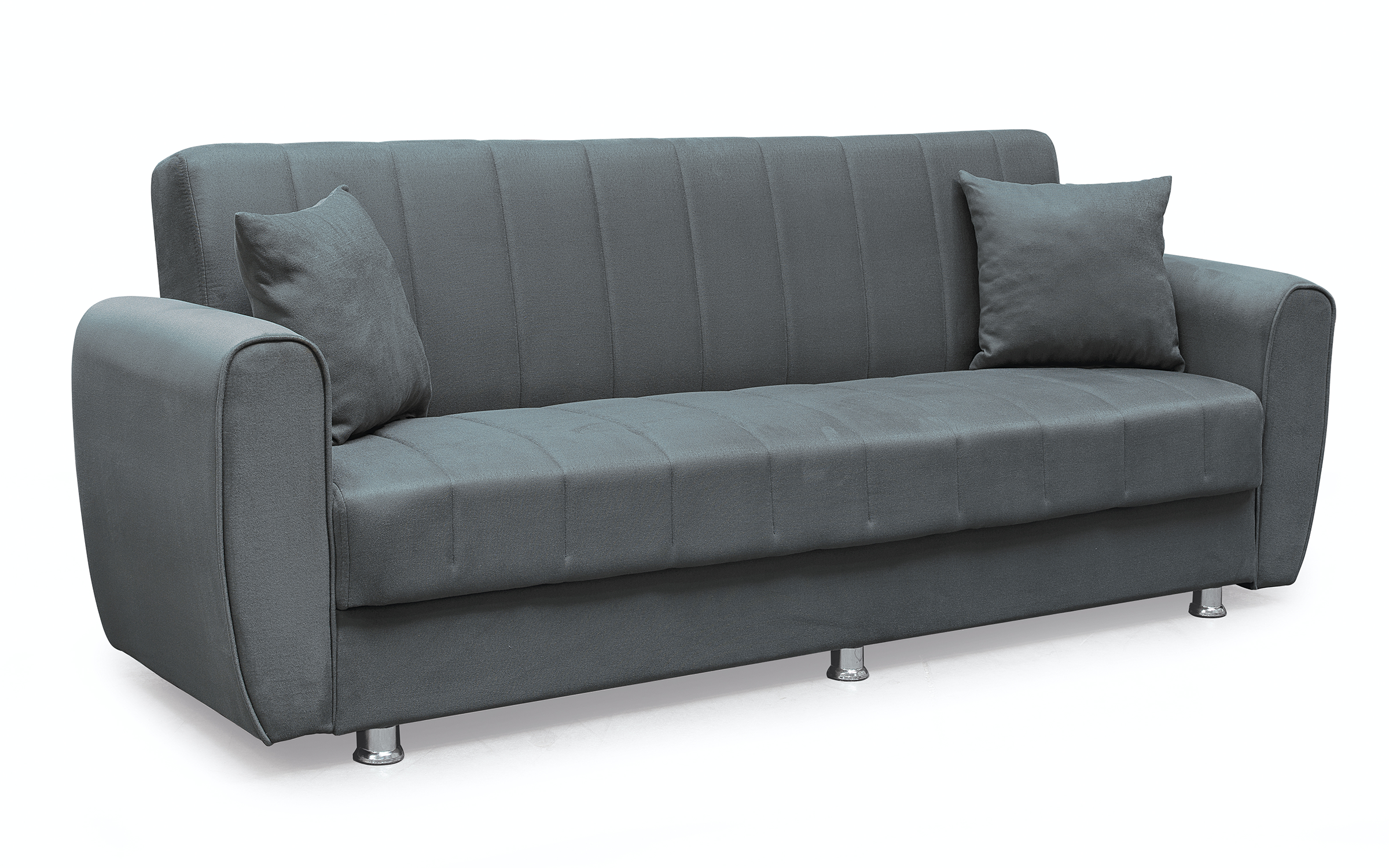 Canapea extensibila click- clack Koris, gri  2