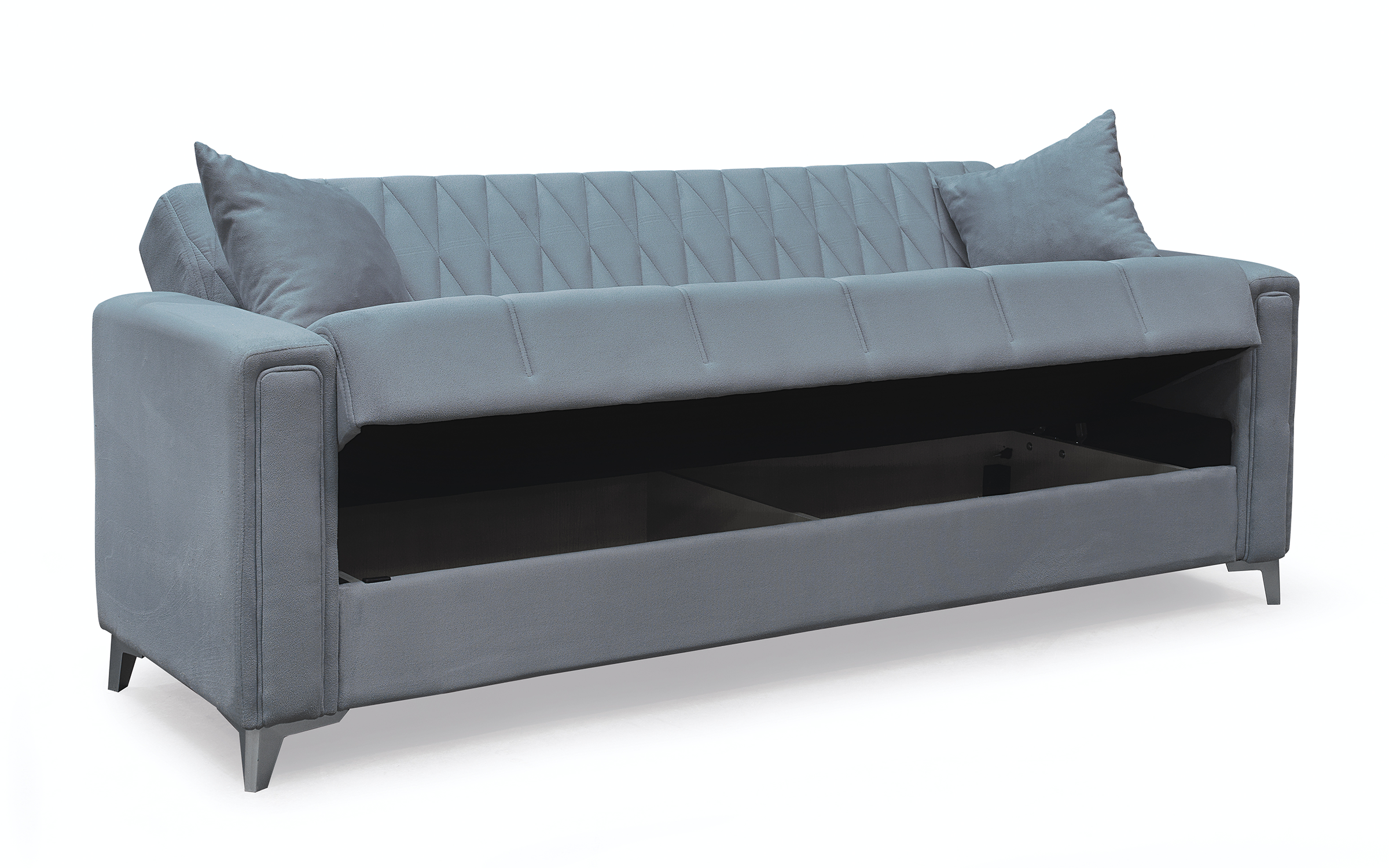 Canapea extensibila click- clack Kanto, gri deschis  4