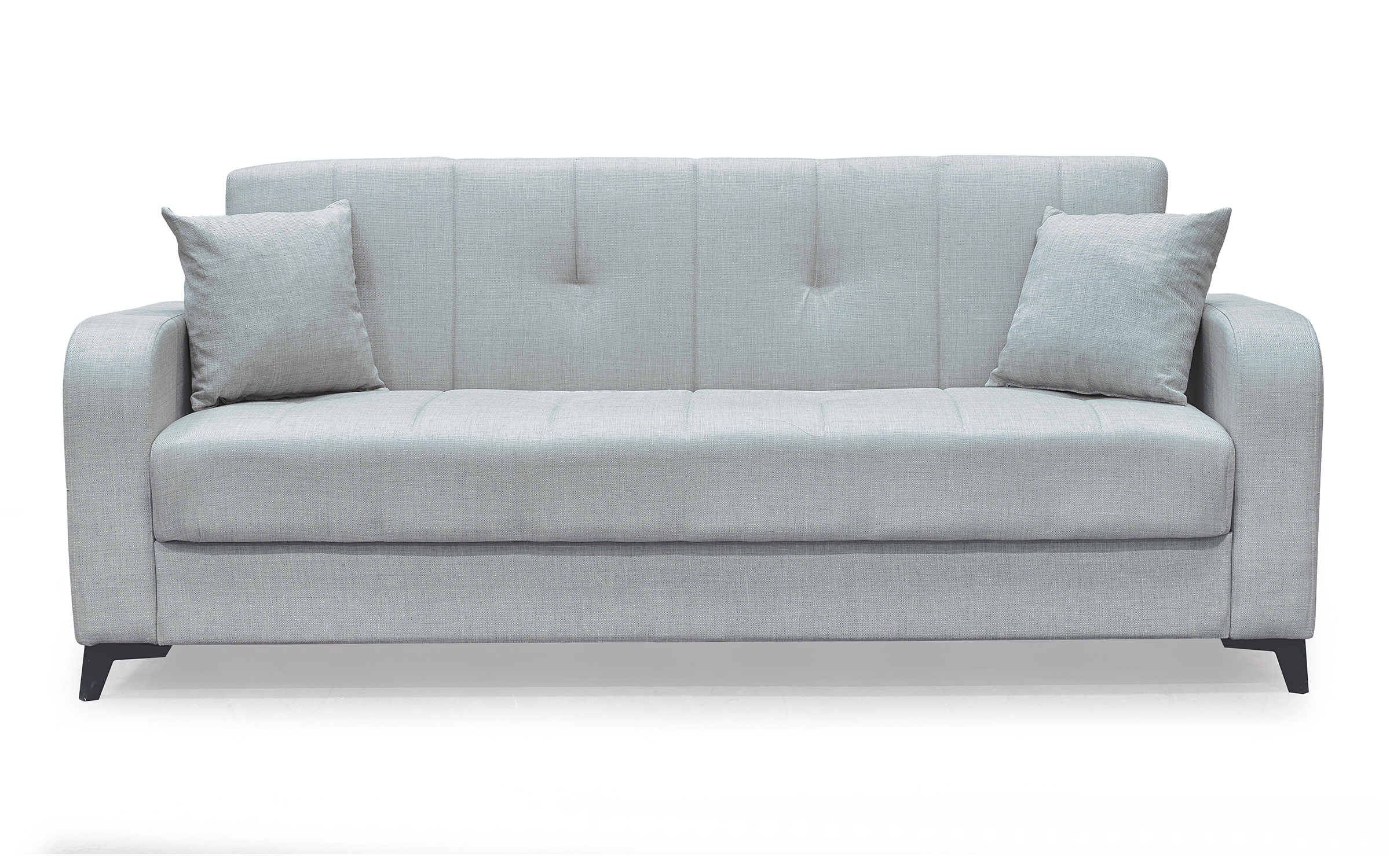 Canapea extensibila click- clack Damiano, gri  3