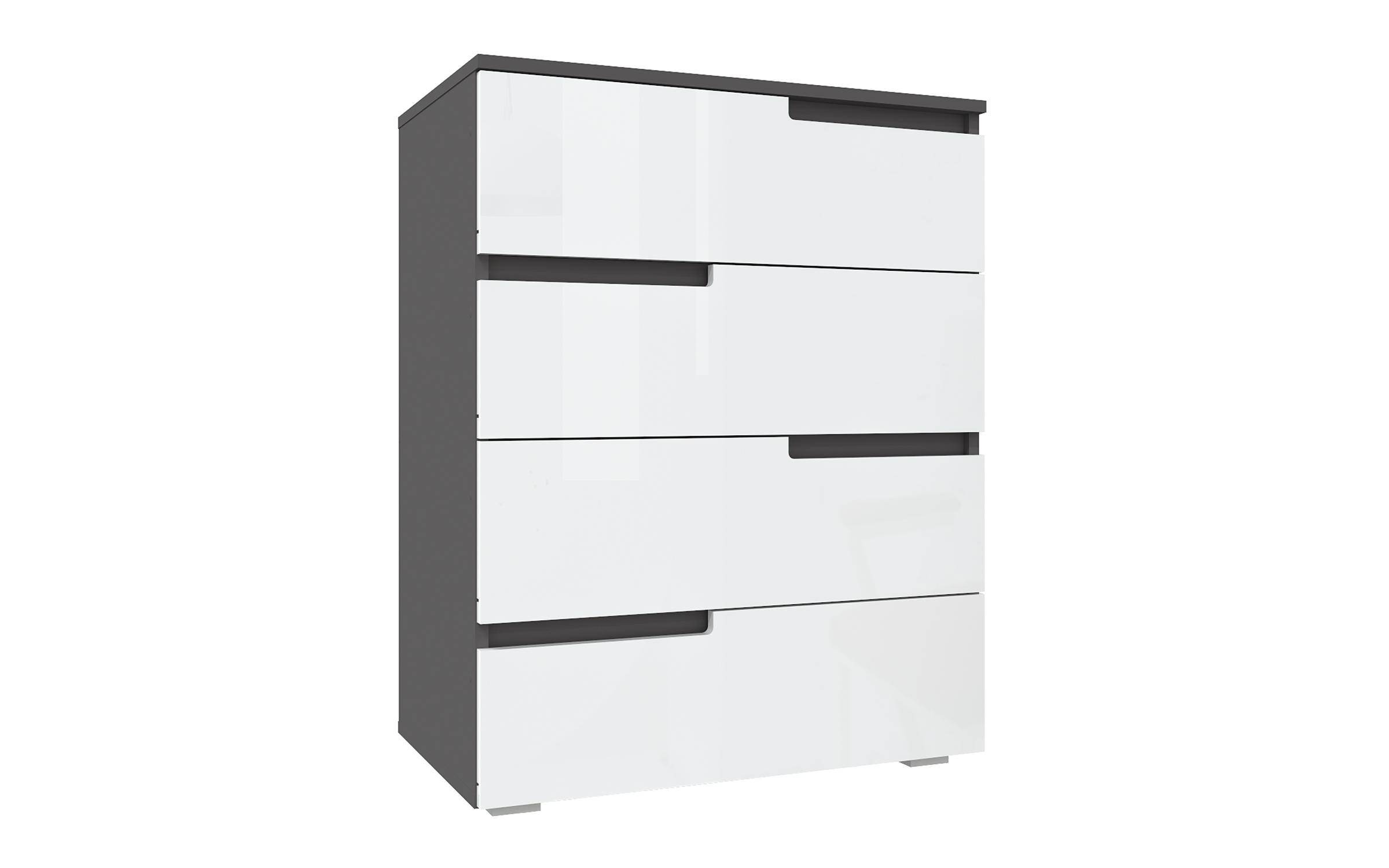 Comoda Jolis C, gri grafit+alb  2