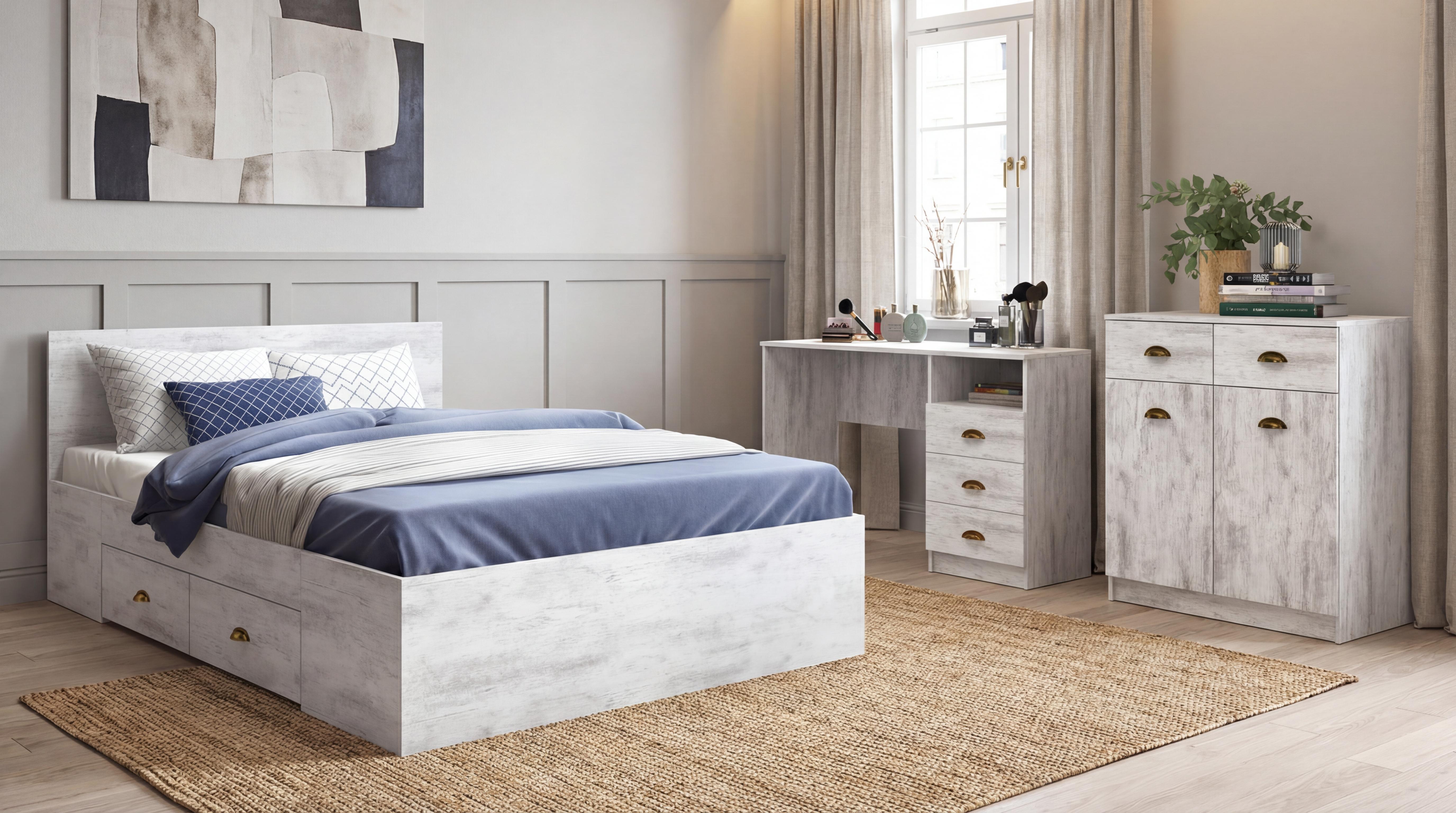 Set dormitor 160/200 Tiara S, stejar antic  1