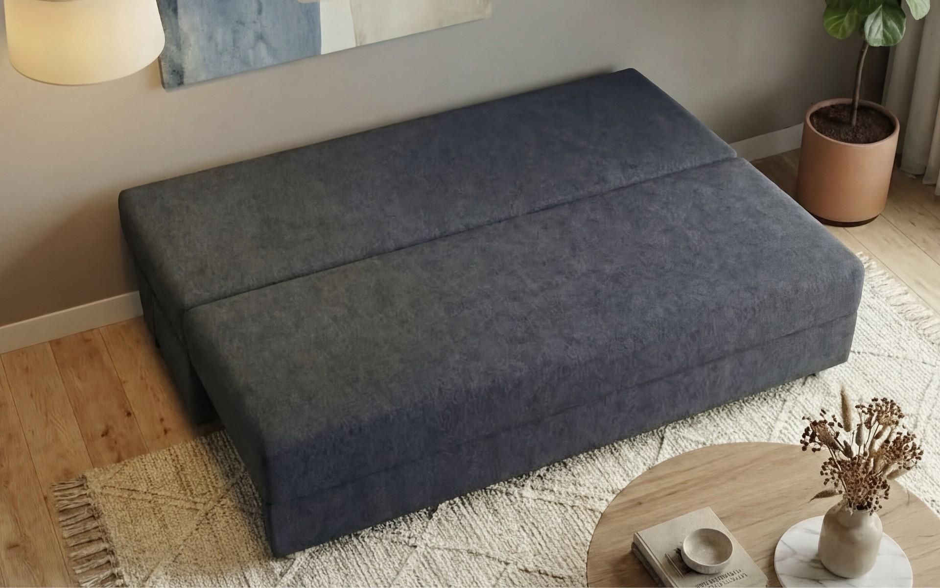 Canapea extensibila Kami, grafit + ocru  6