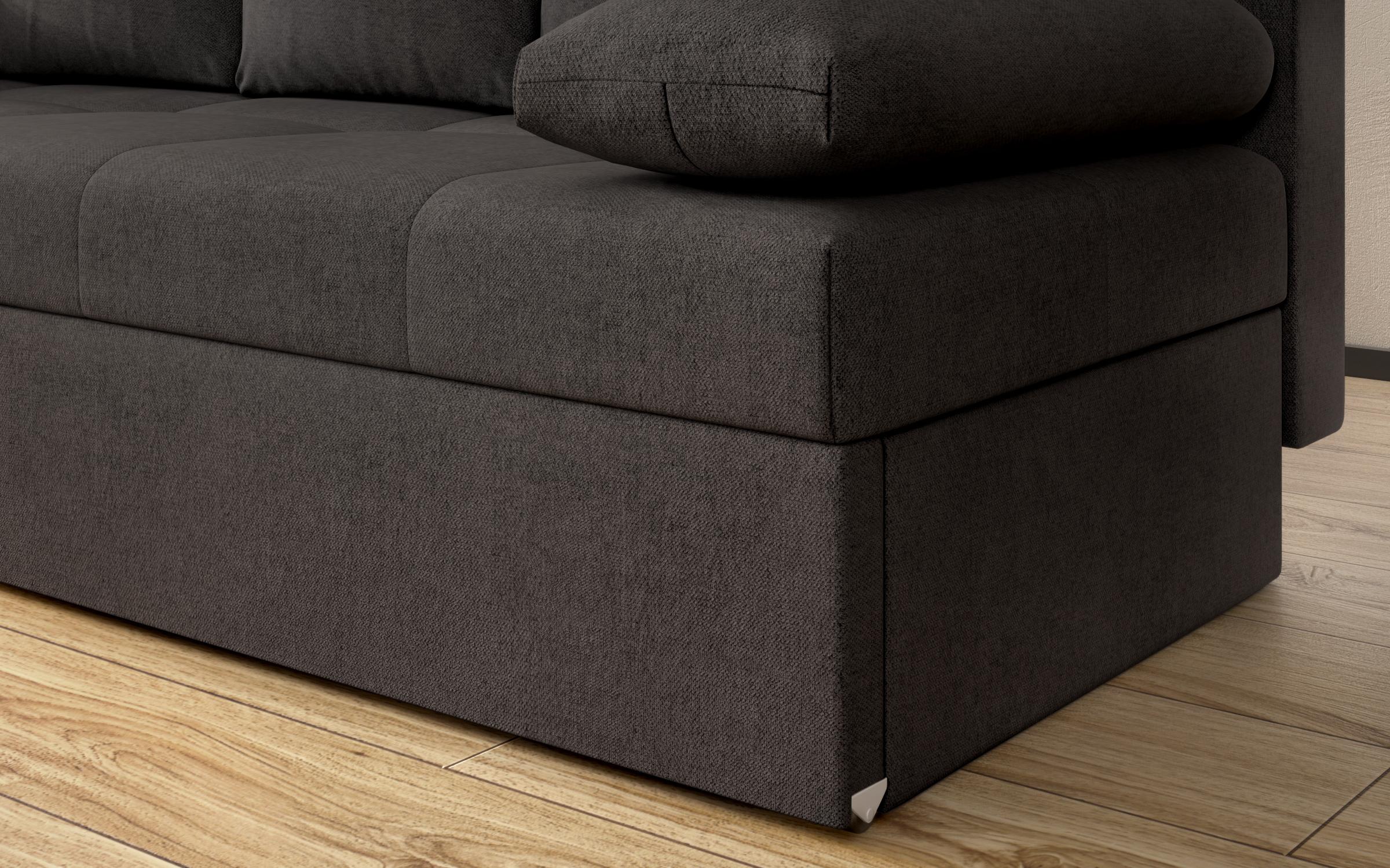 Canapea extensibila Aleto, gri-maroniu  6