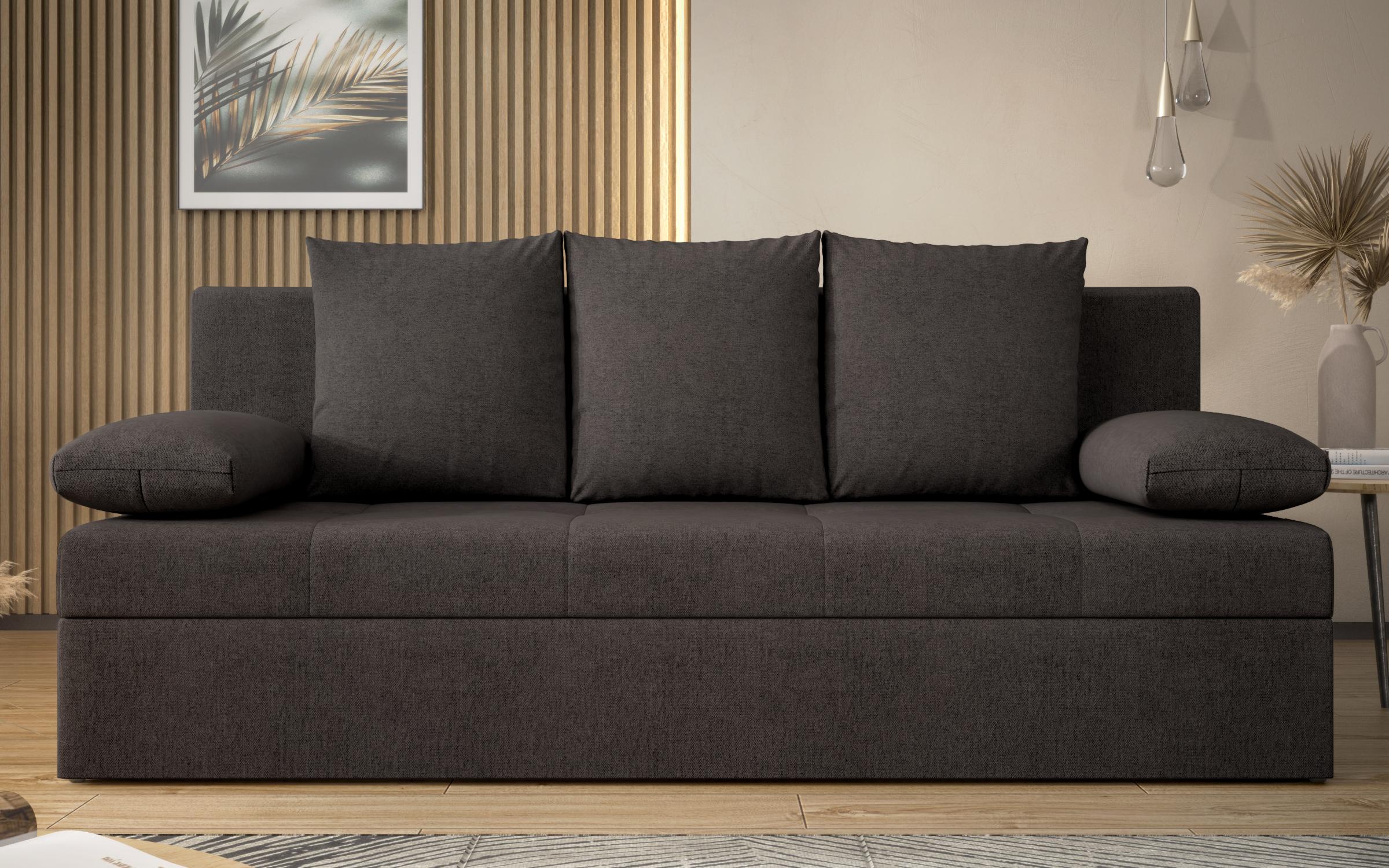 Canapea extensibila Aleto, gri-maroniu  1