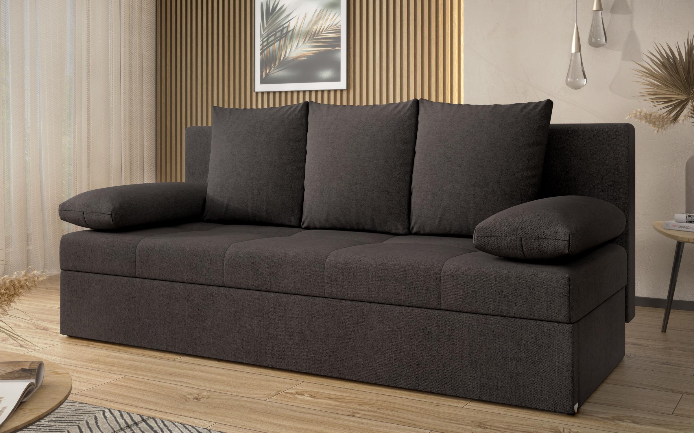 Canapea extensibila Aleto, gri-maroniu  2