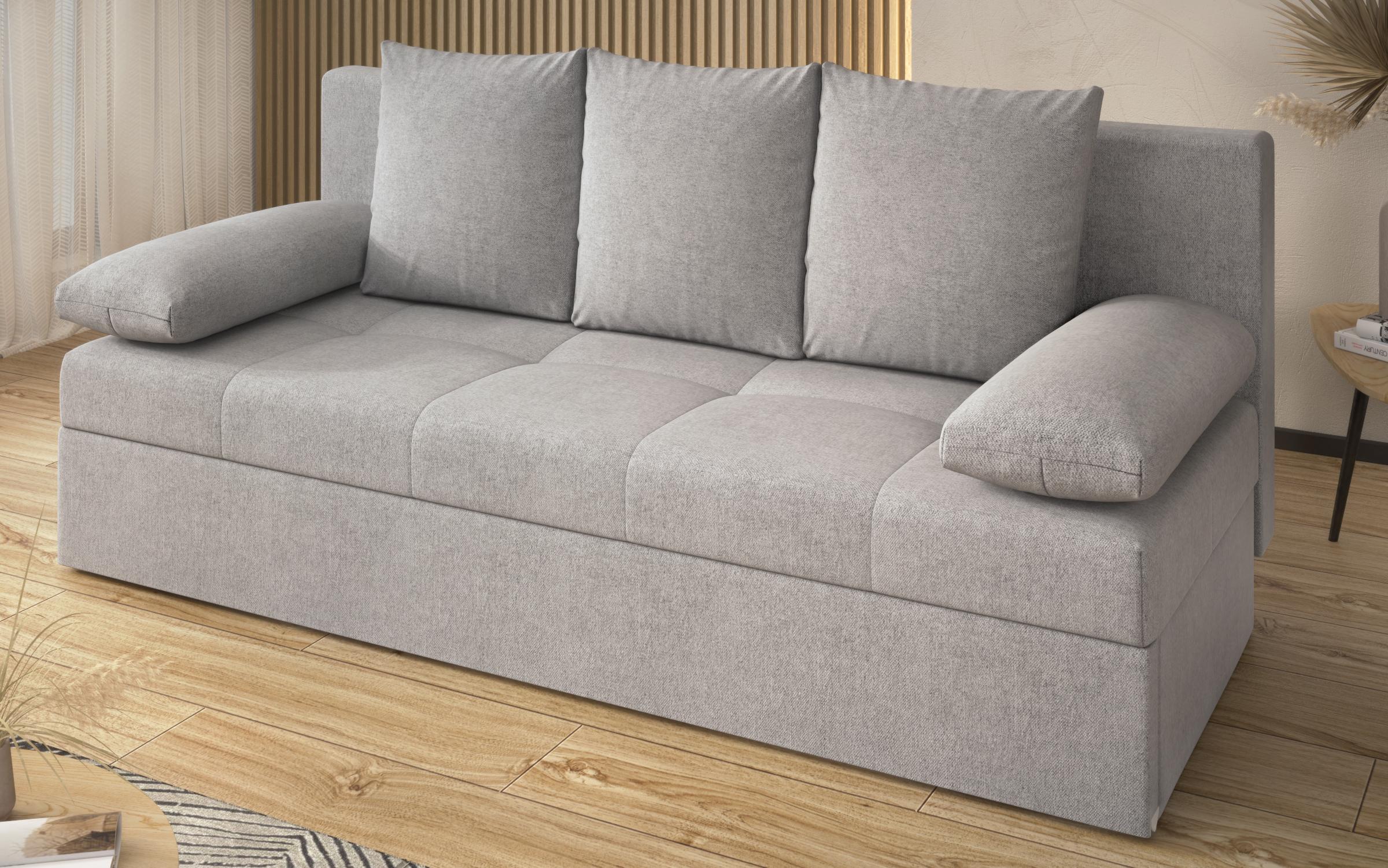 Canapea extensibila Aleto, gri deschis  3