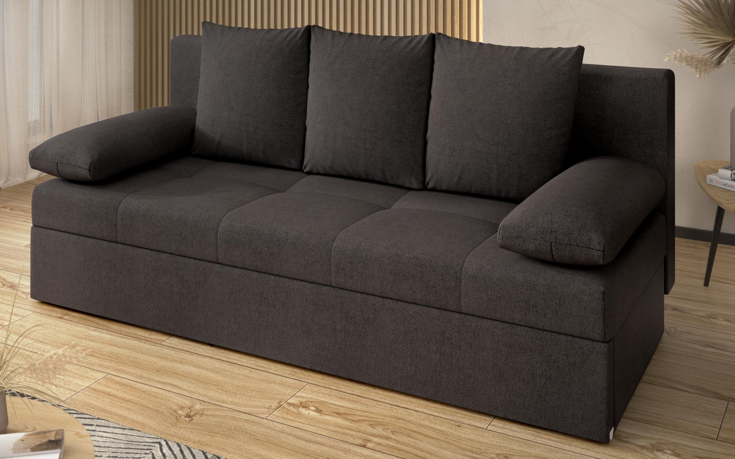 Canapea extensibila Aleto, gri-maroniu  3
