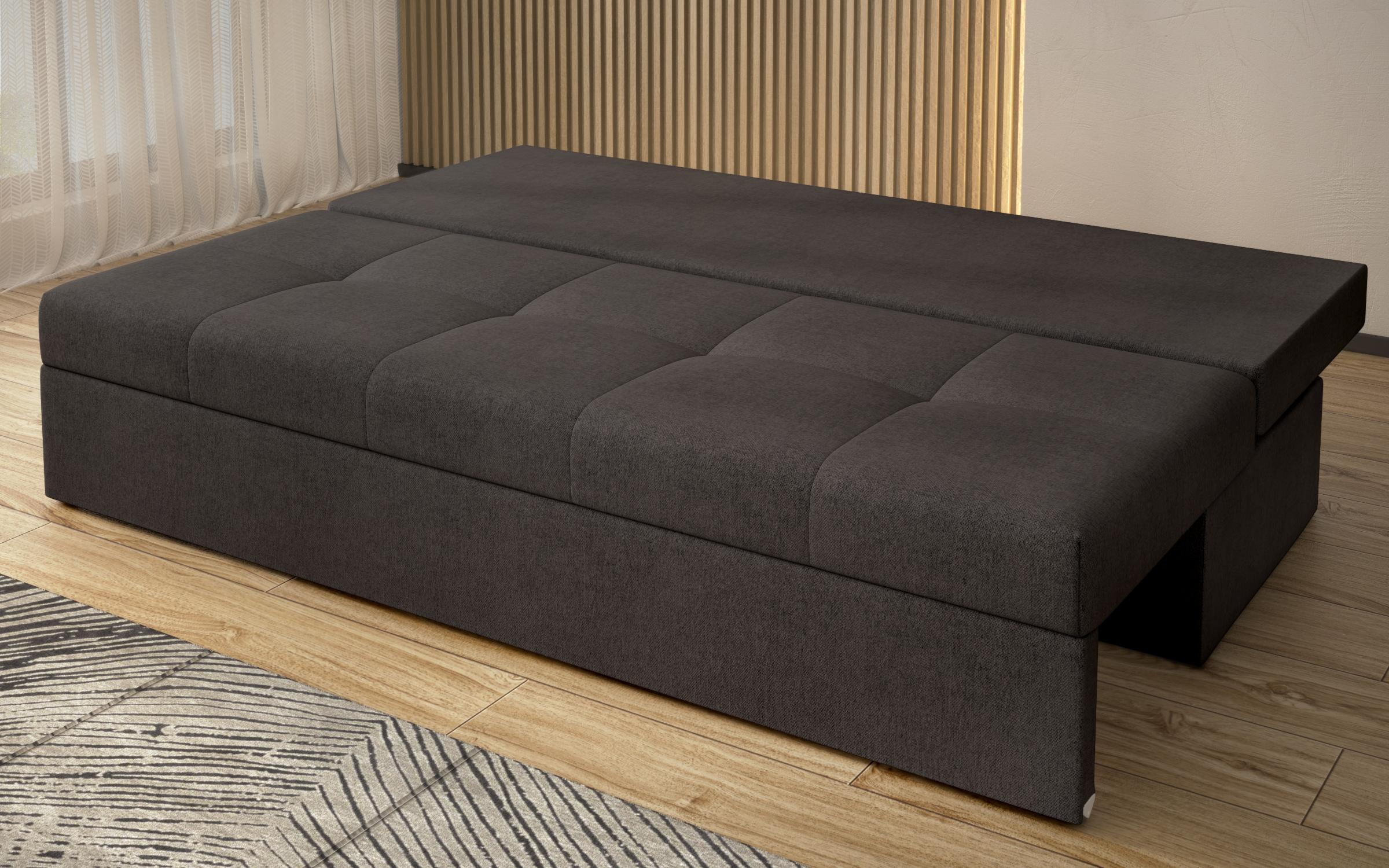 Canapea extensibila Aleto, gri-maroniu  4