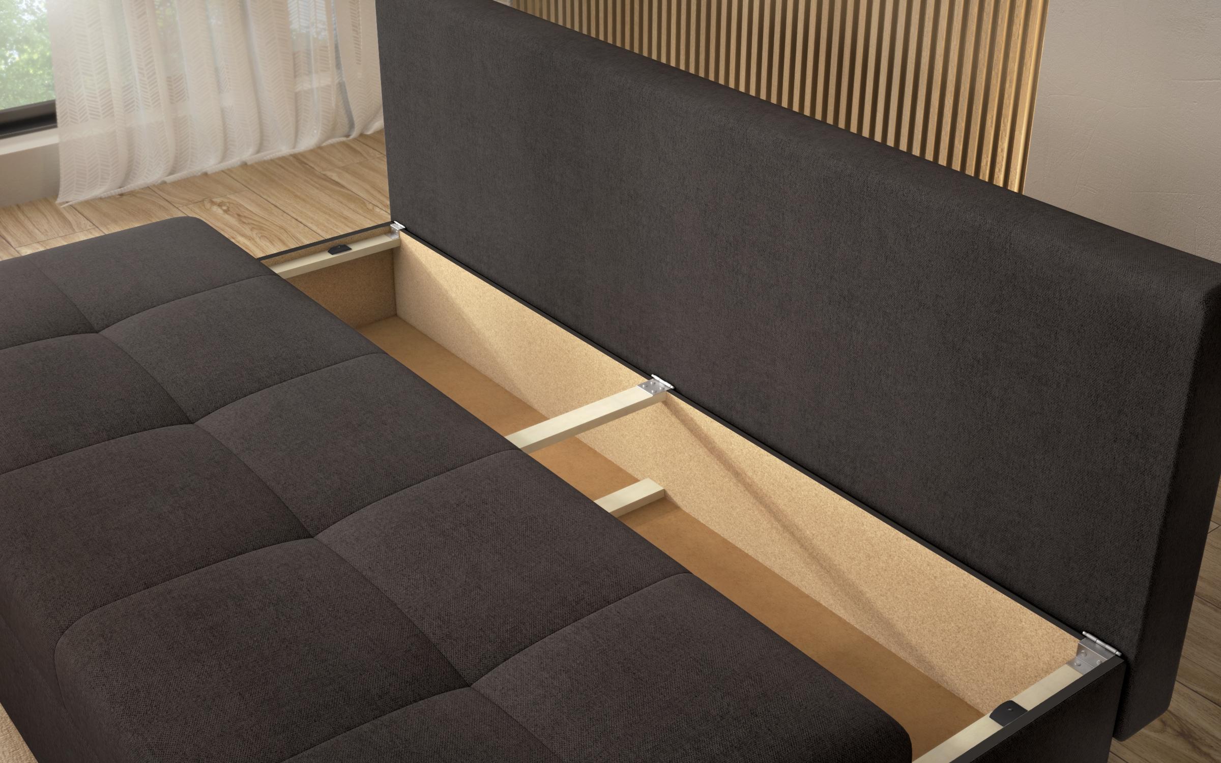 Canapea extensibila Aleto, gri-maroniu  7