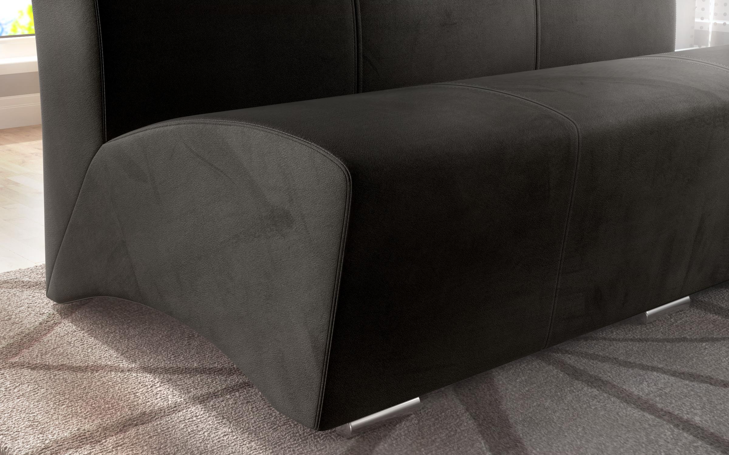 Canapea 3 locuri Arturo II, gri inchis  3