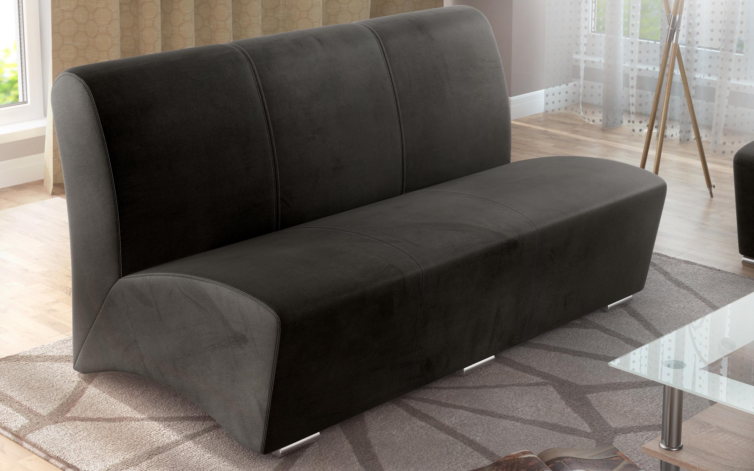 Canapea 3 locuri Arturo II, gri inchis  2