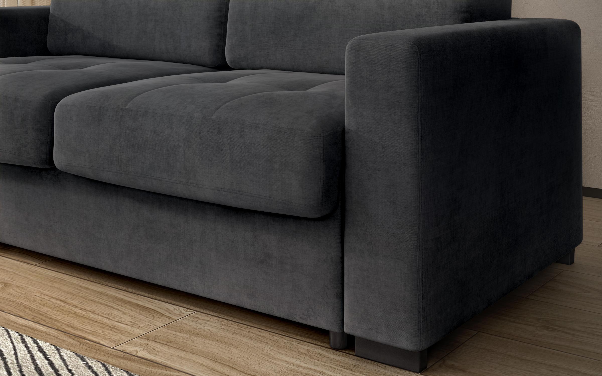 Canapea extensibila Barion, gri inchis  5