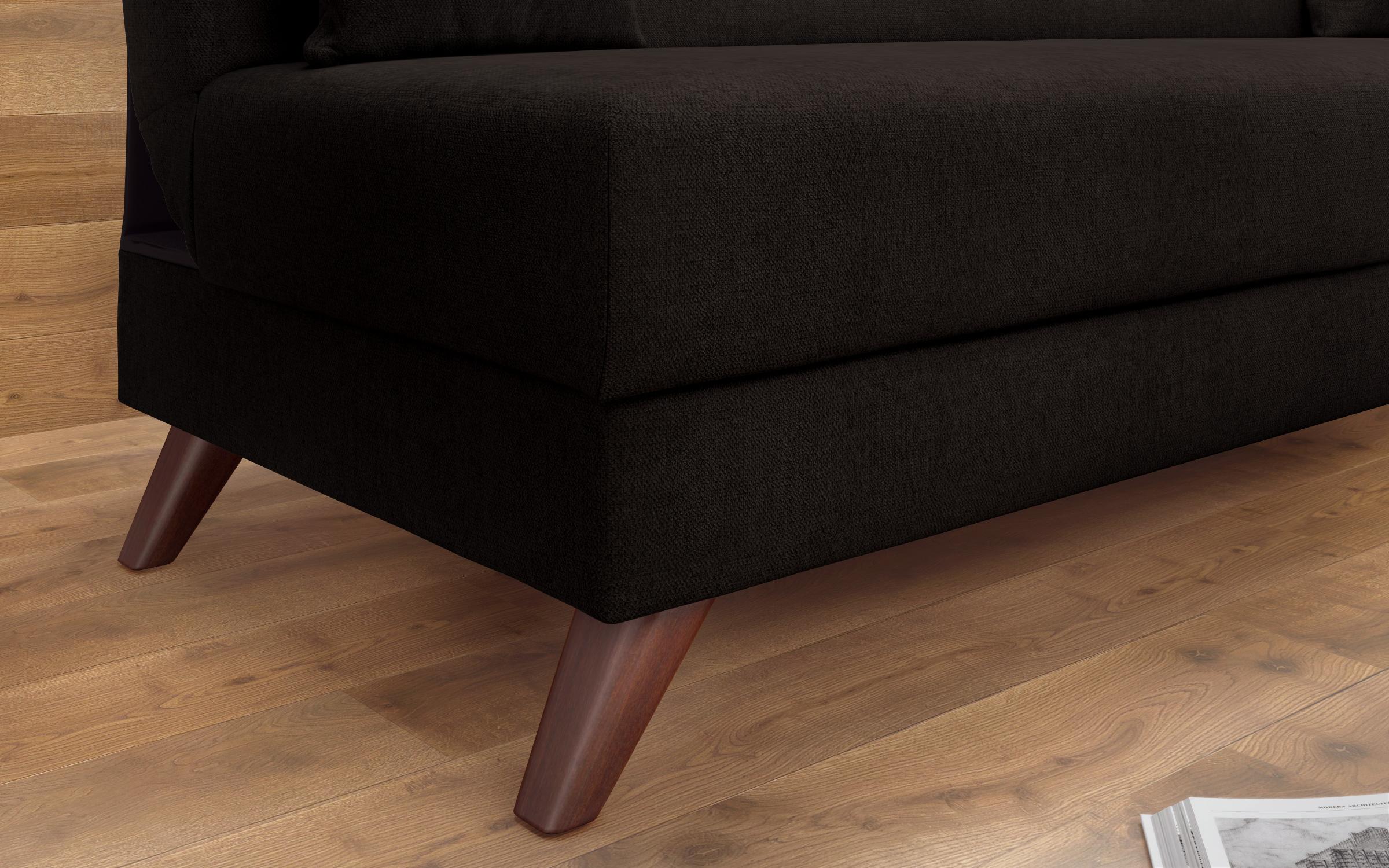 Canapea extensibila click- clack Brent, gri-maroniu  5
