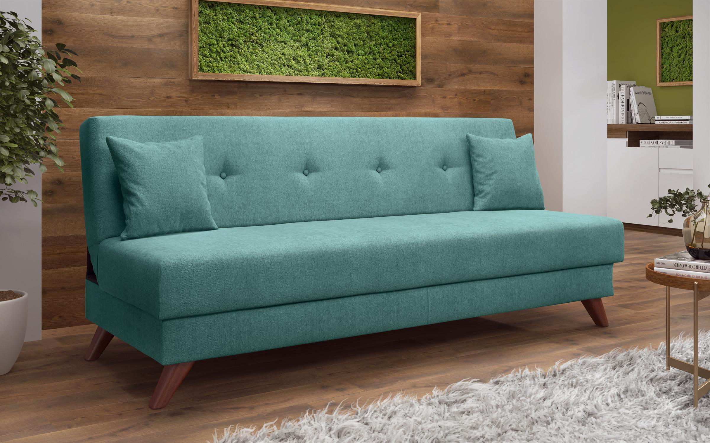 Canapea extensibila click- clack Brent, turcoaz  2