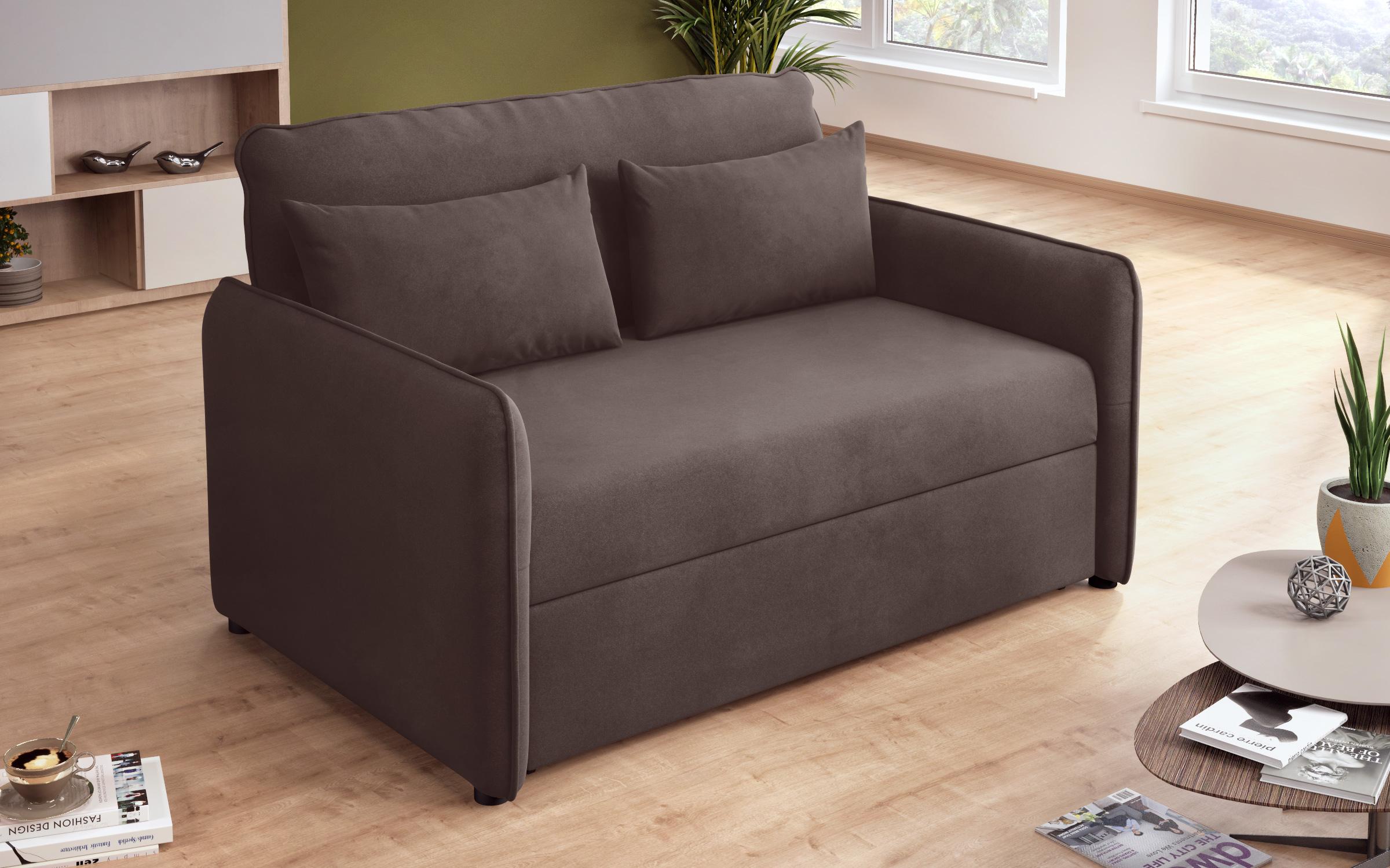 Canapea extensibila Genoa, maro inchis  5
