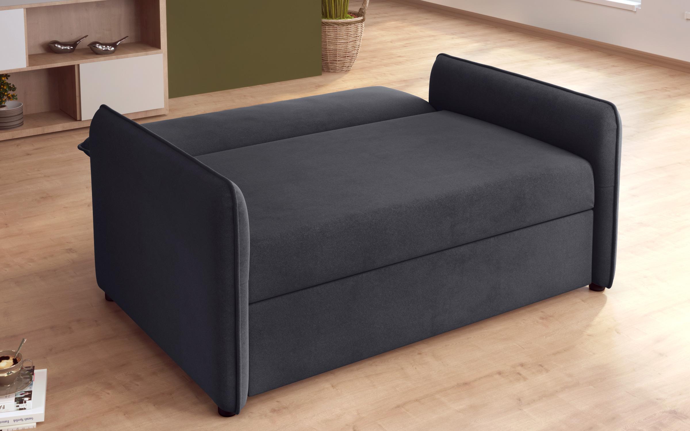 Canapea extensibila Genoa, gri inchis 4