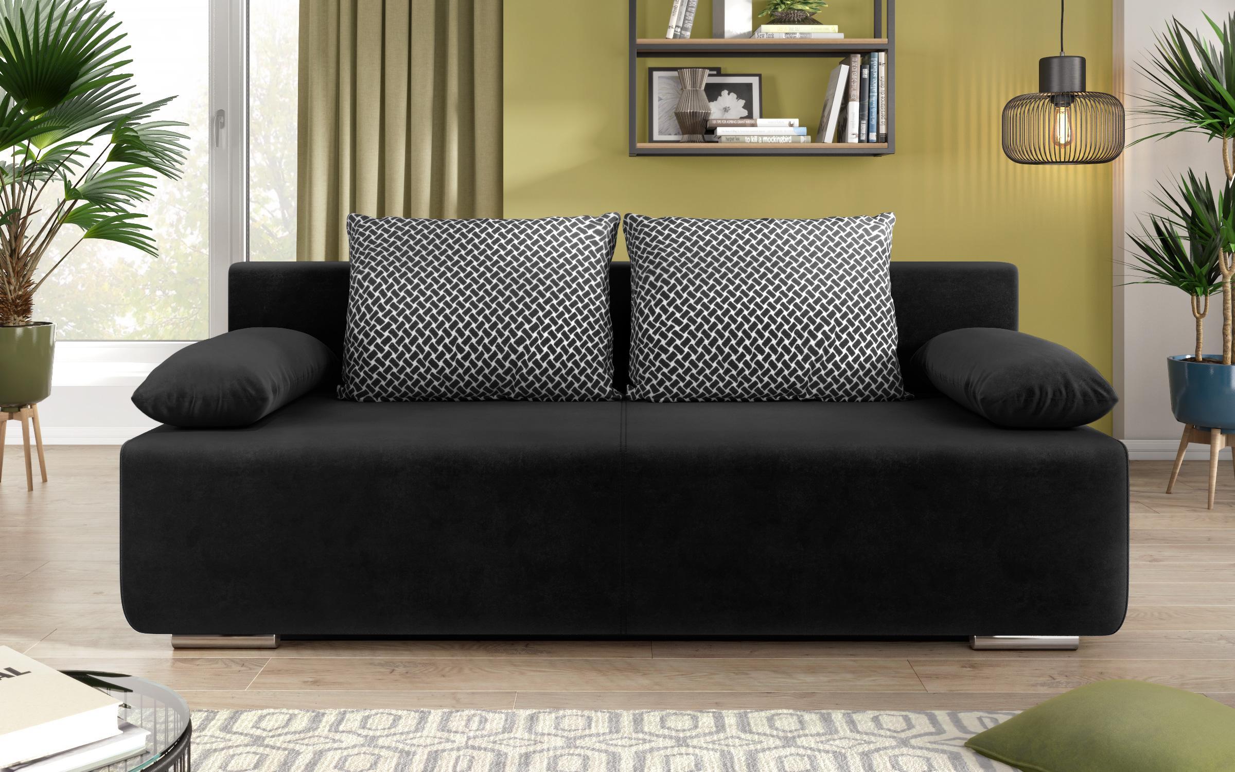 Canapea extensibila Keira, negru + Nacha Negro  2