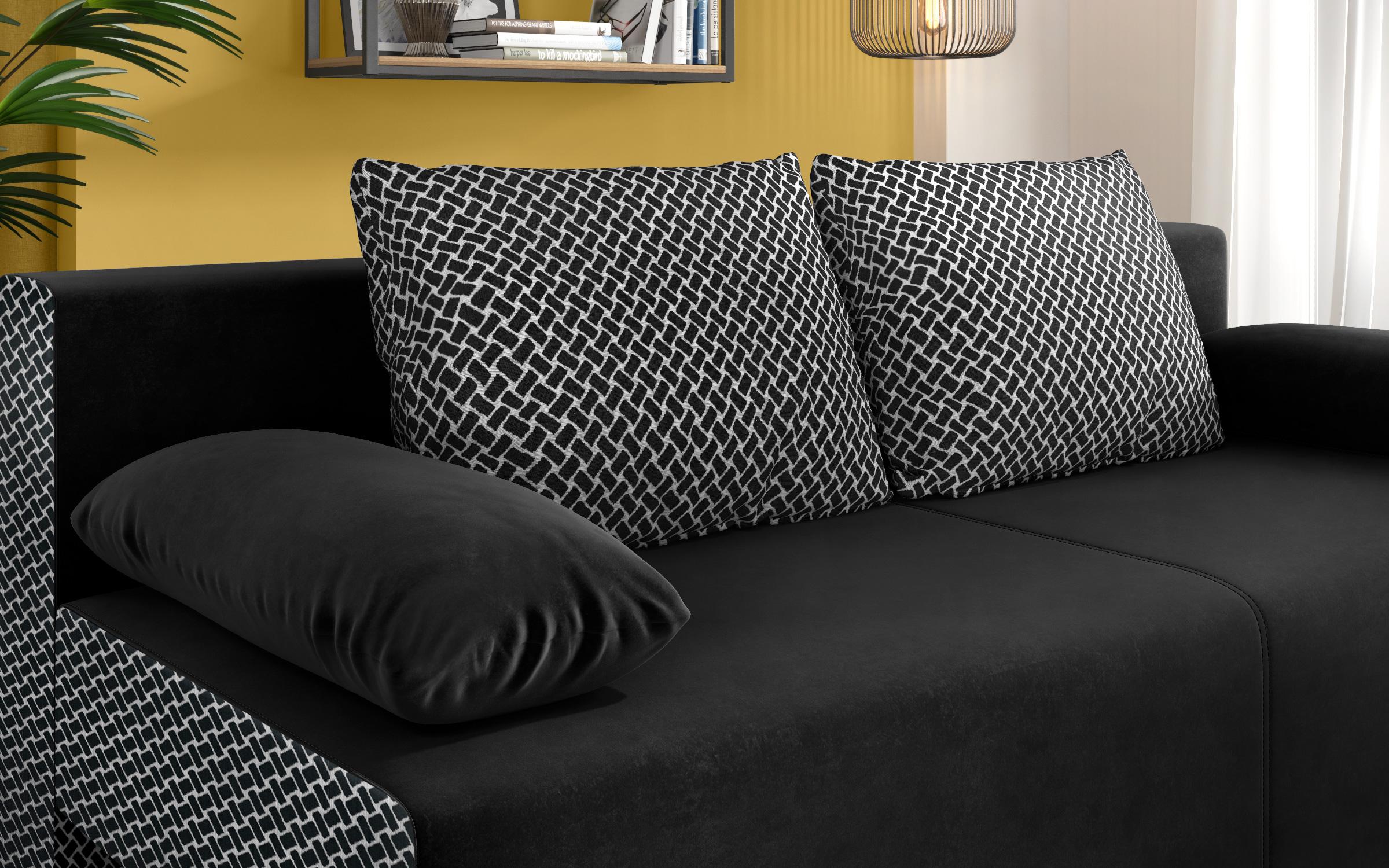 Canapea extensibila Keira, negru + Nacha Negro  4
