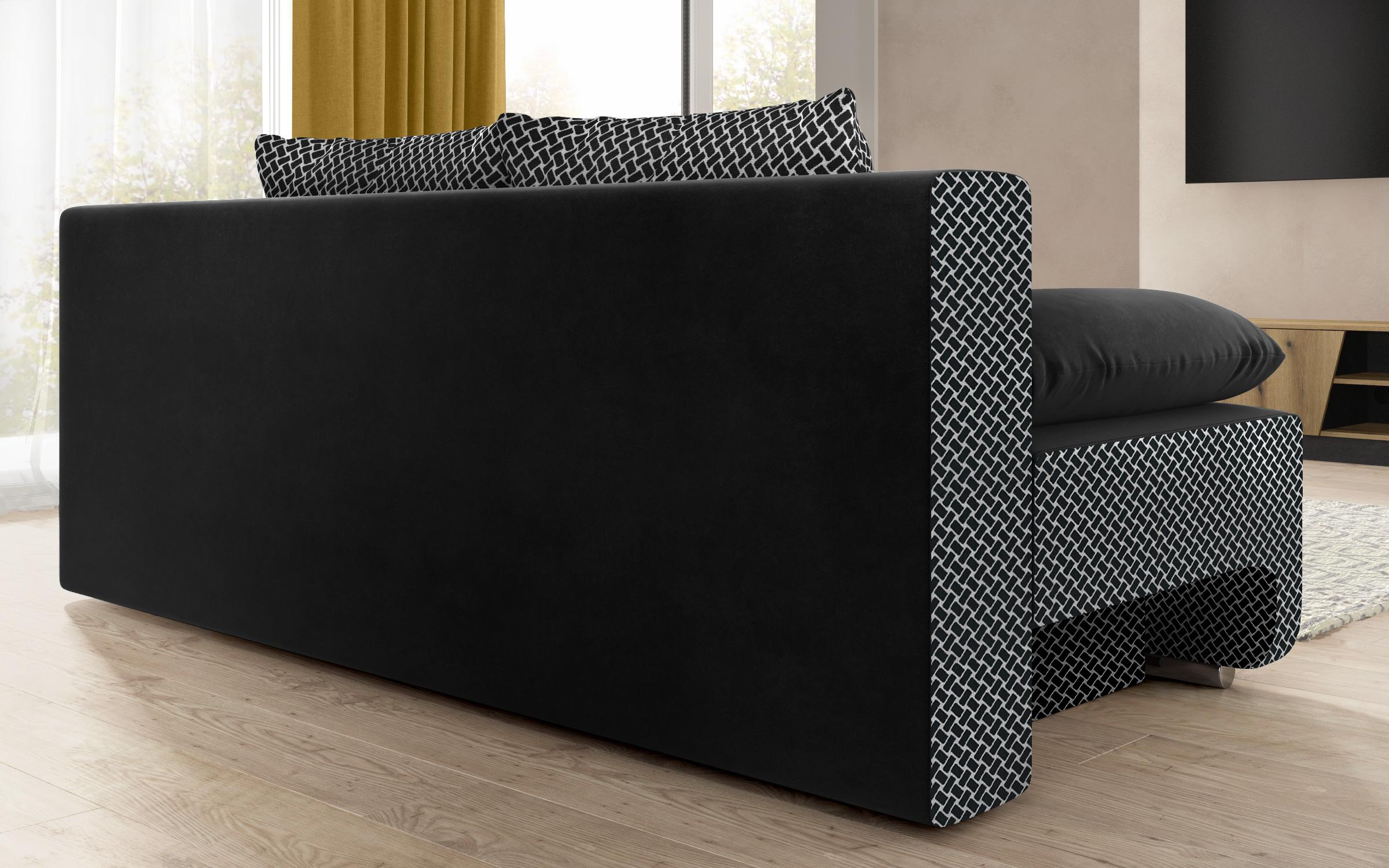 Canapea extensibila Keira, negru + Nacha Negro  5