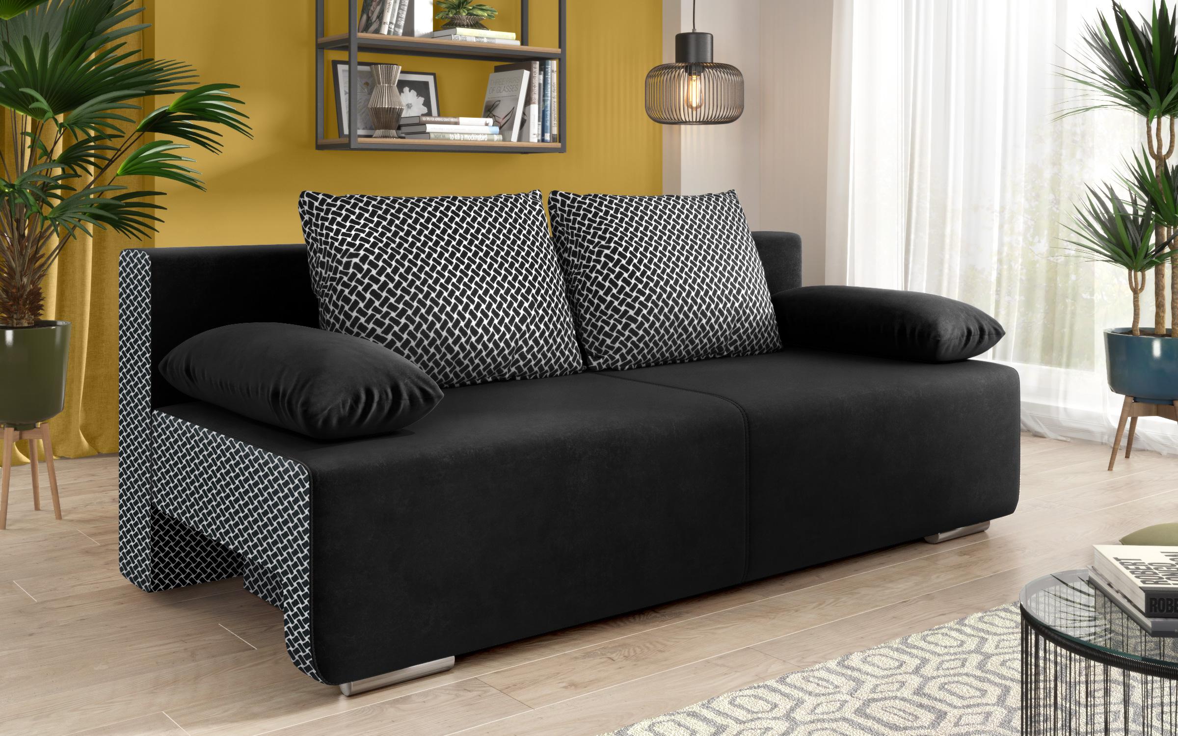 Canapea extensibila Keira, negru + Nacha Negro  1