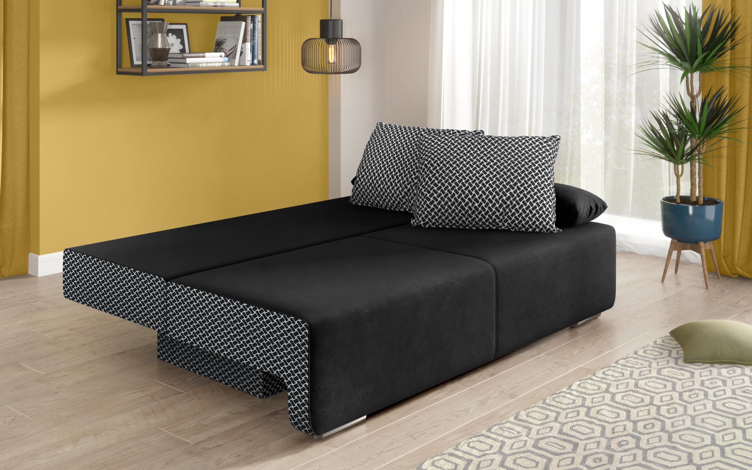Canapea extensibila Keira, negru + Nacha Negro  7