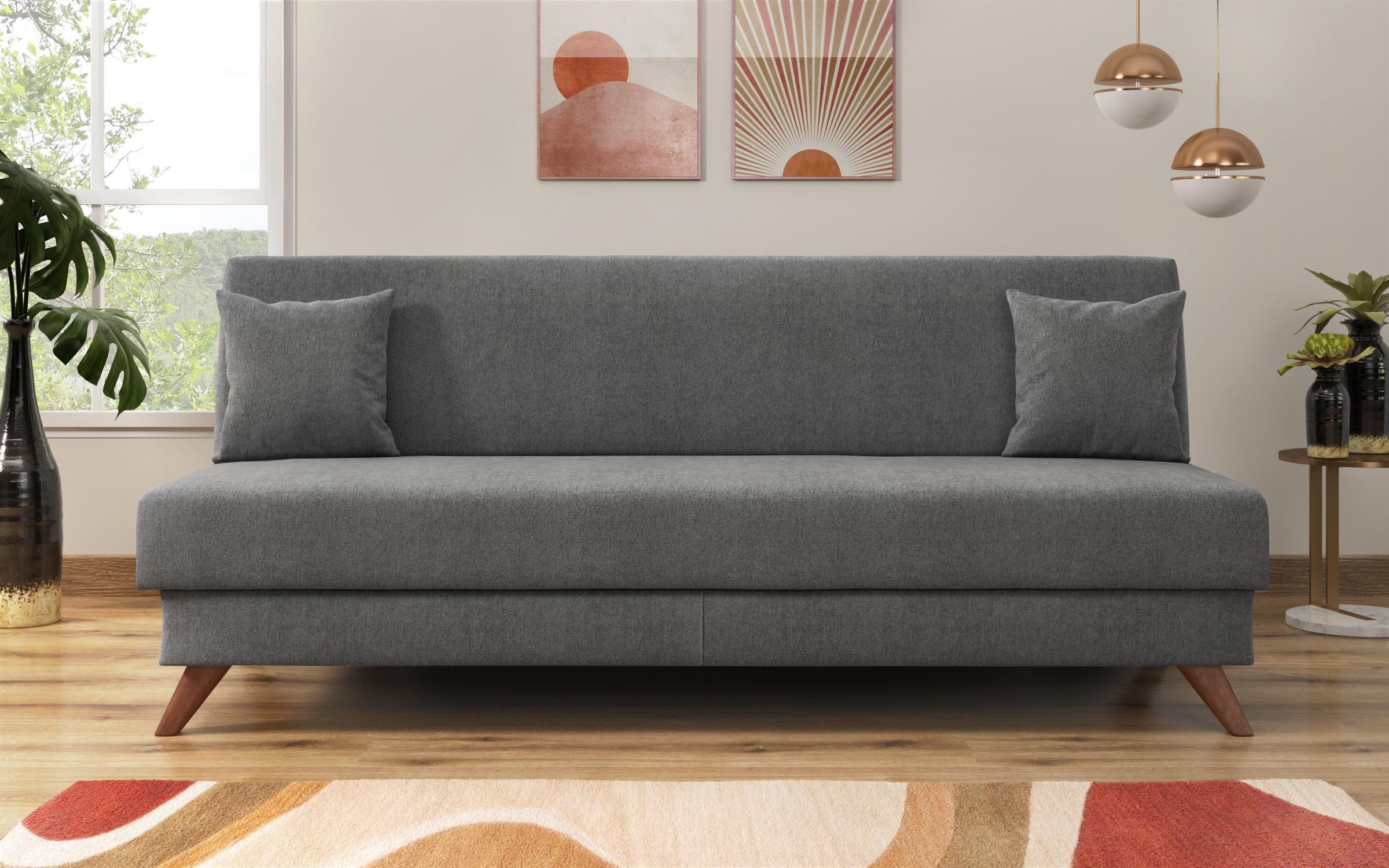 Canapea extensibila click- clack Lendo, gri  1