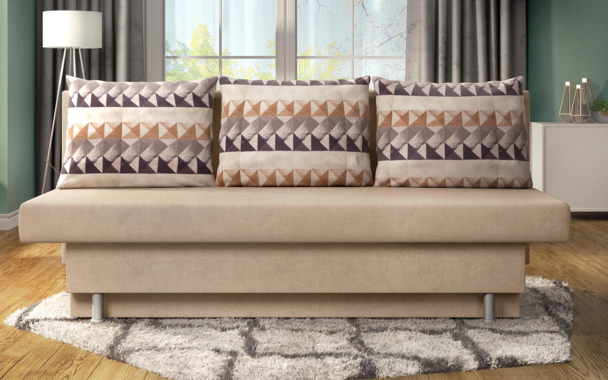 Canapea extensibila Marty, bej + print  1