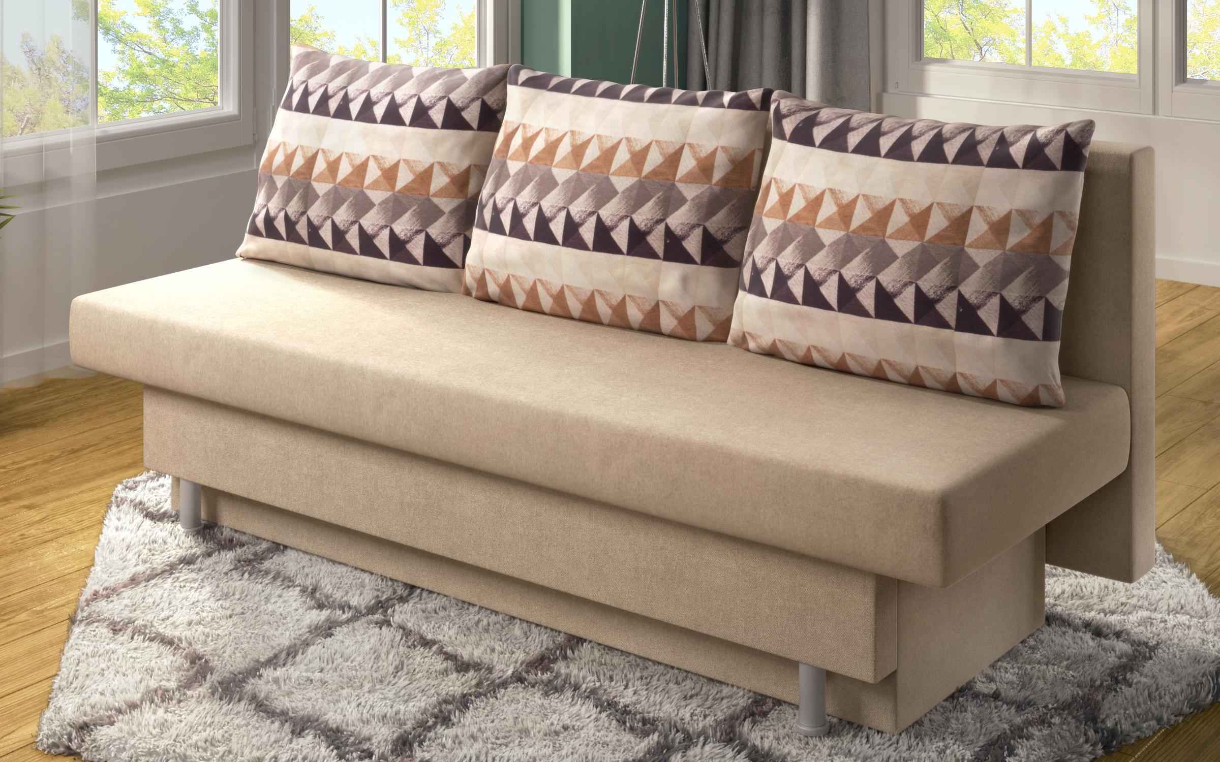 Canapea extensibila Marty, bej + print  3