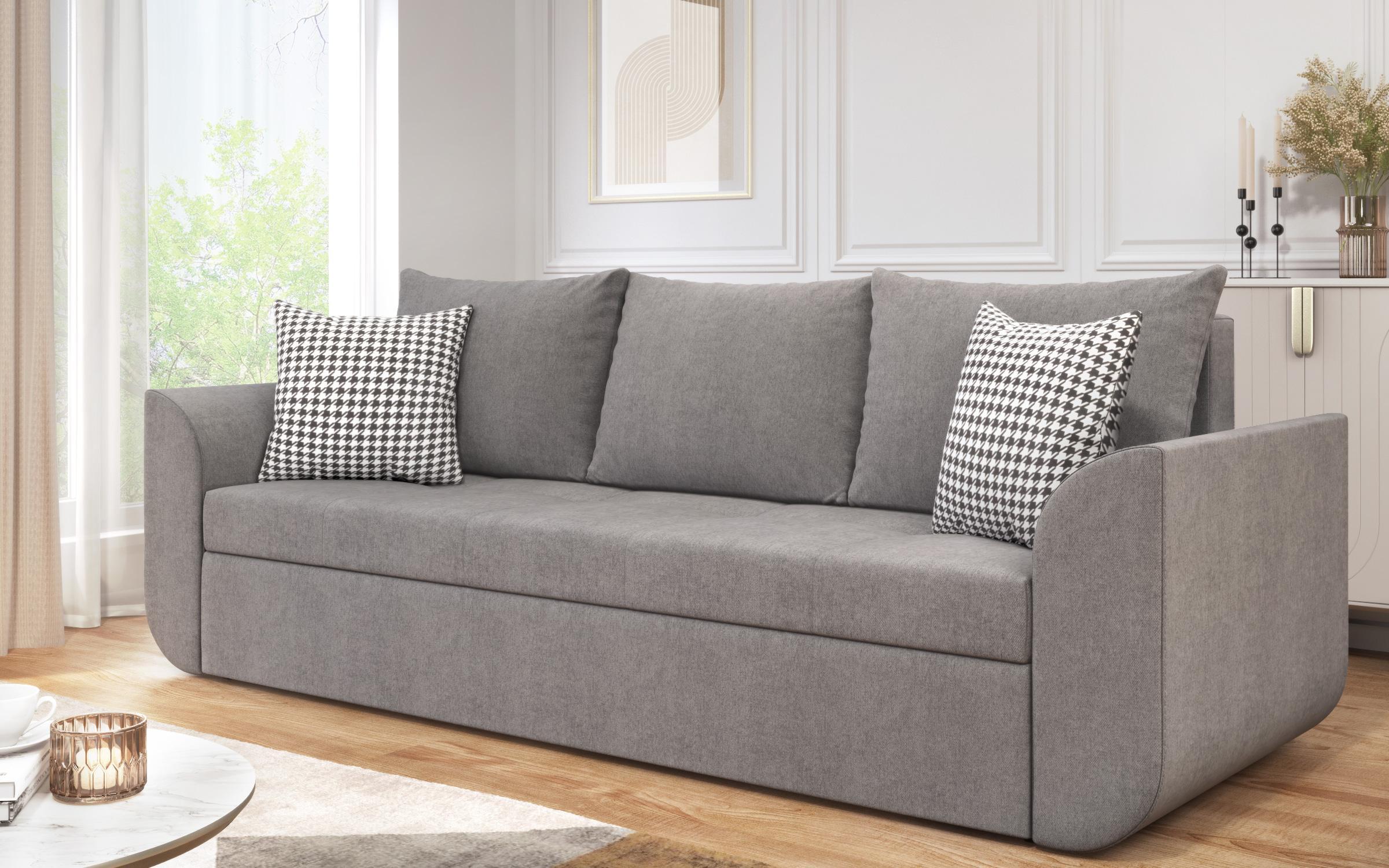 Canapea extensibila Mobi, gri deschis  2