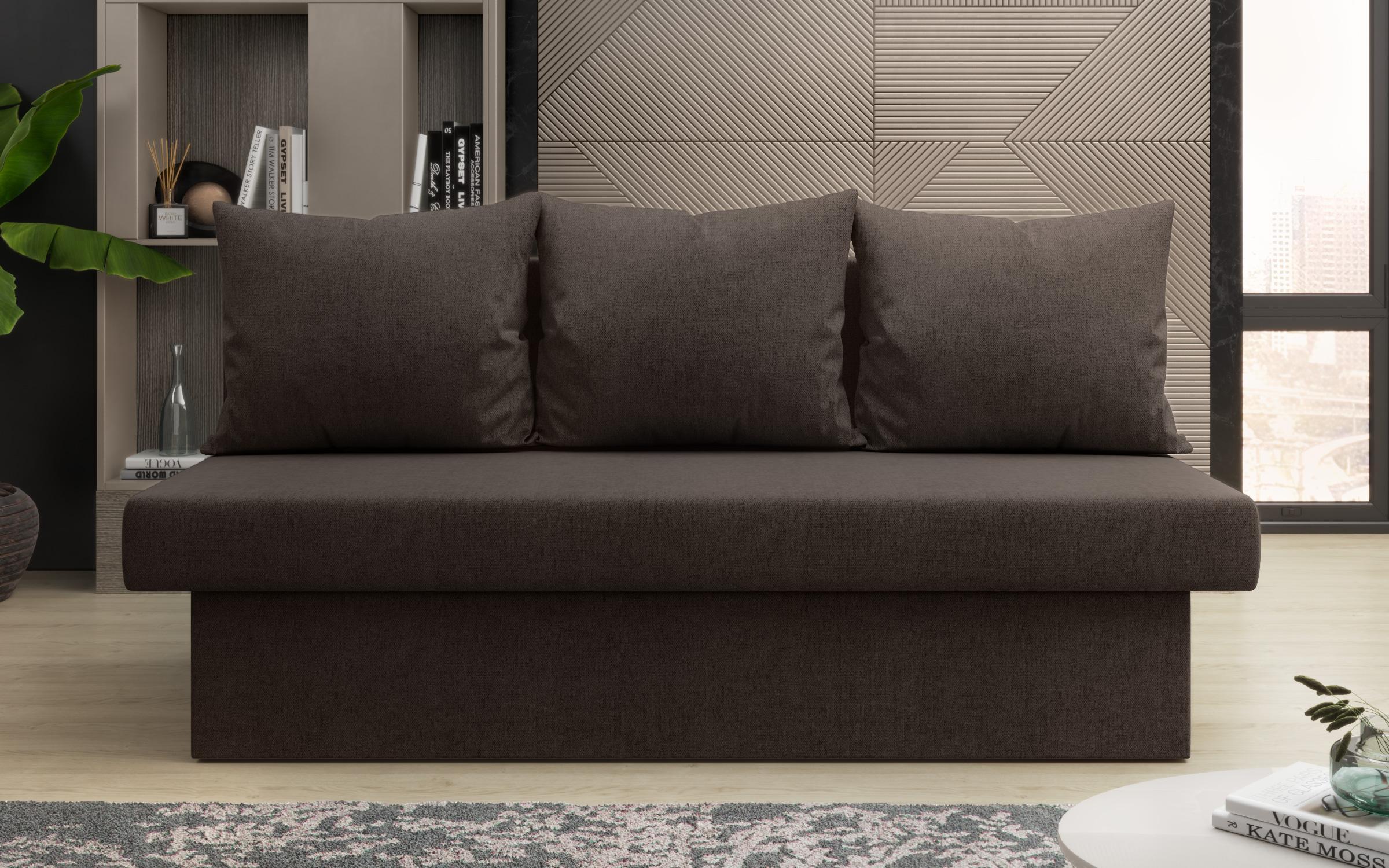 Canapea extensibila Monteo, maro inchis  1