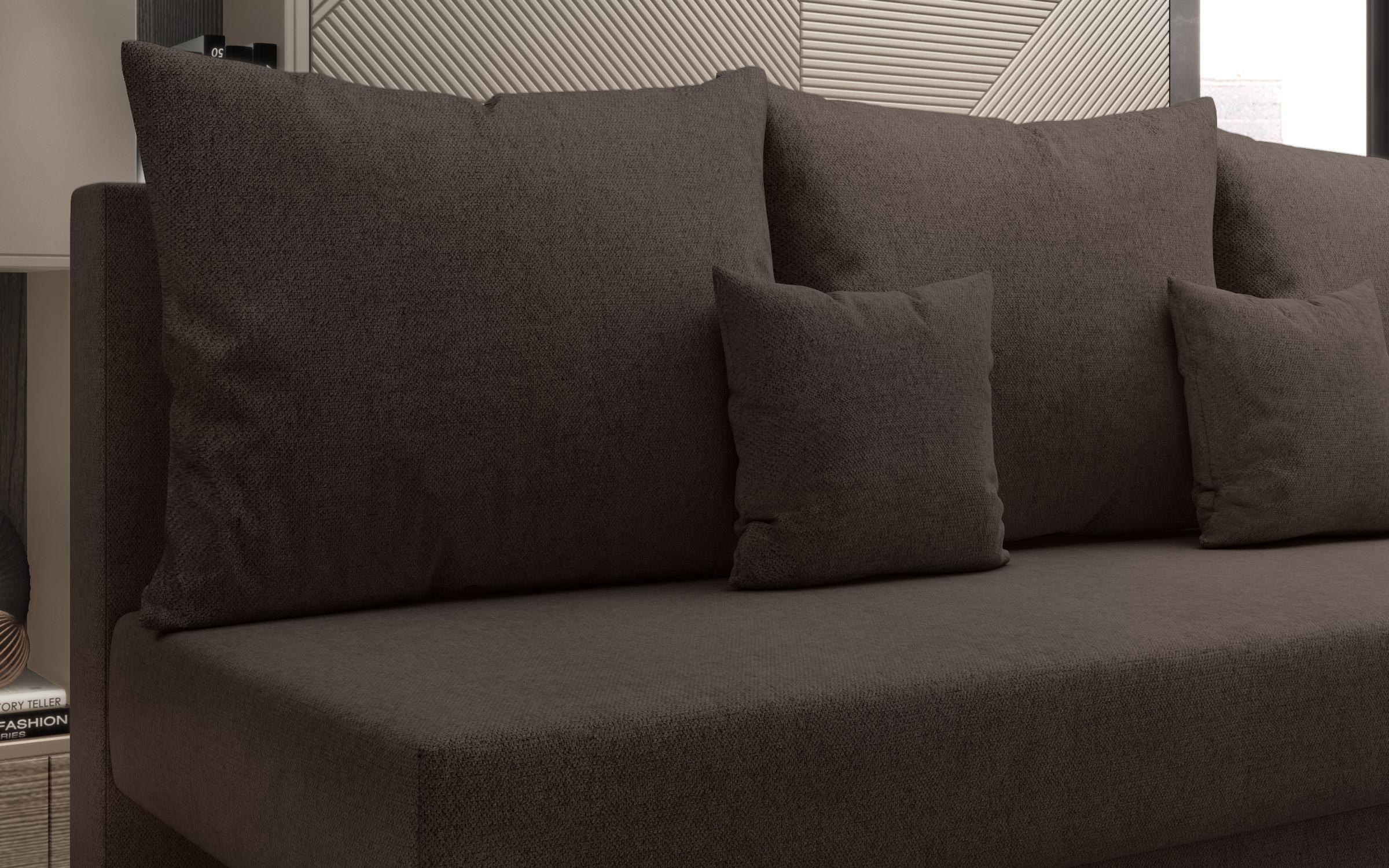 Canapea extensibila Monteo, maro inchis  3