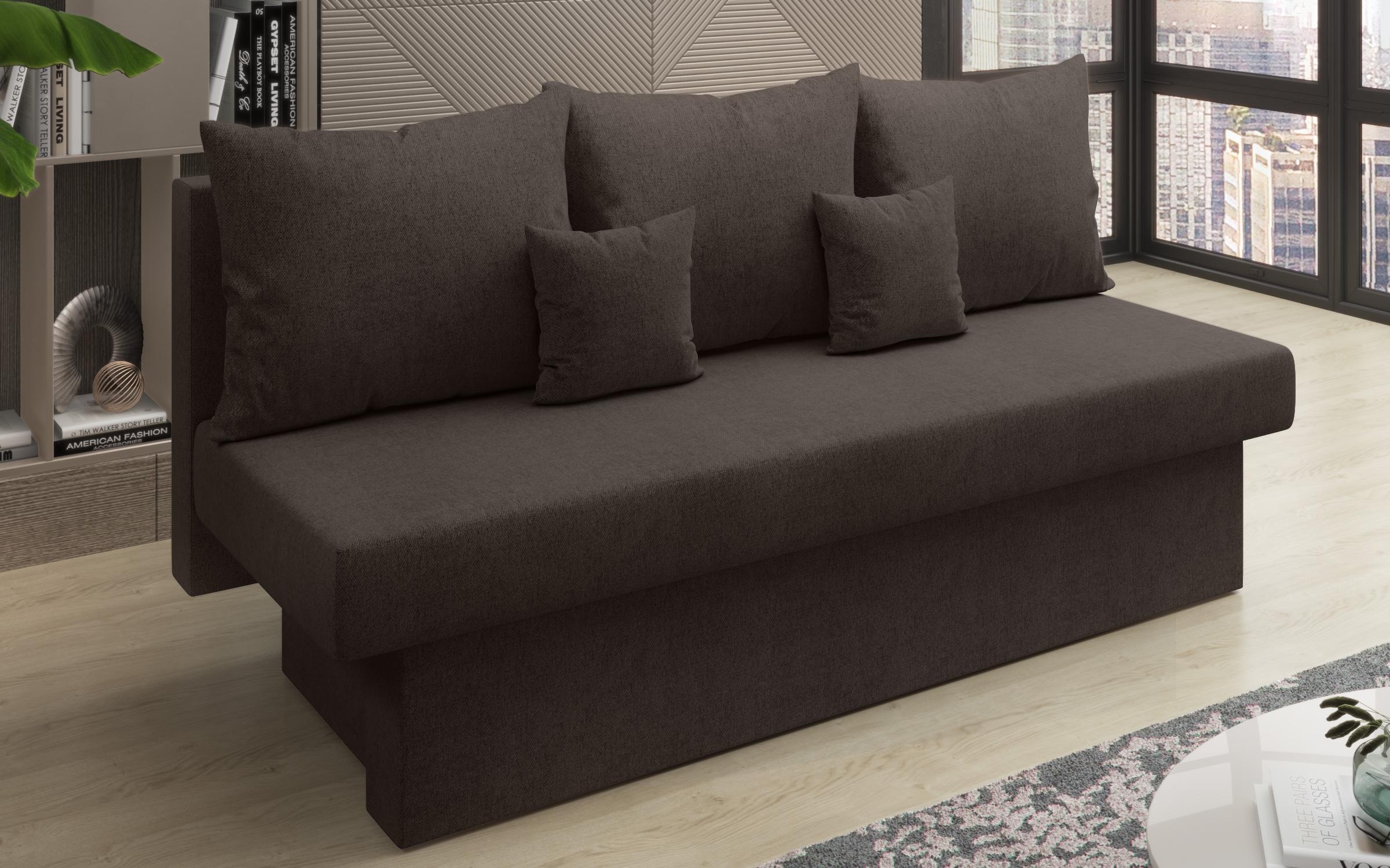 Canapea extensibila Monteo, maro inchis  6